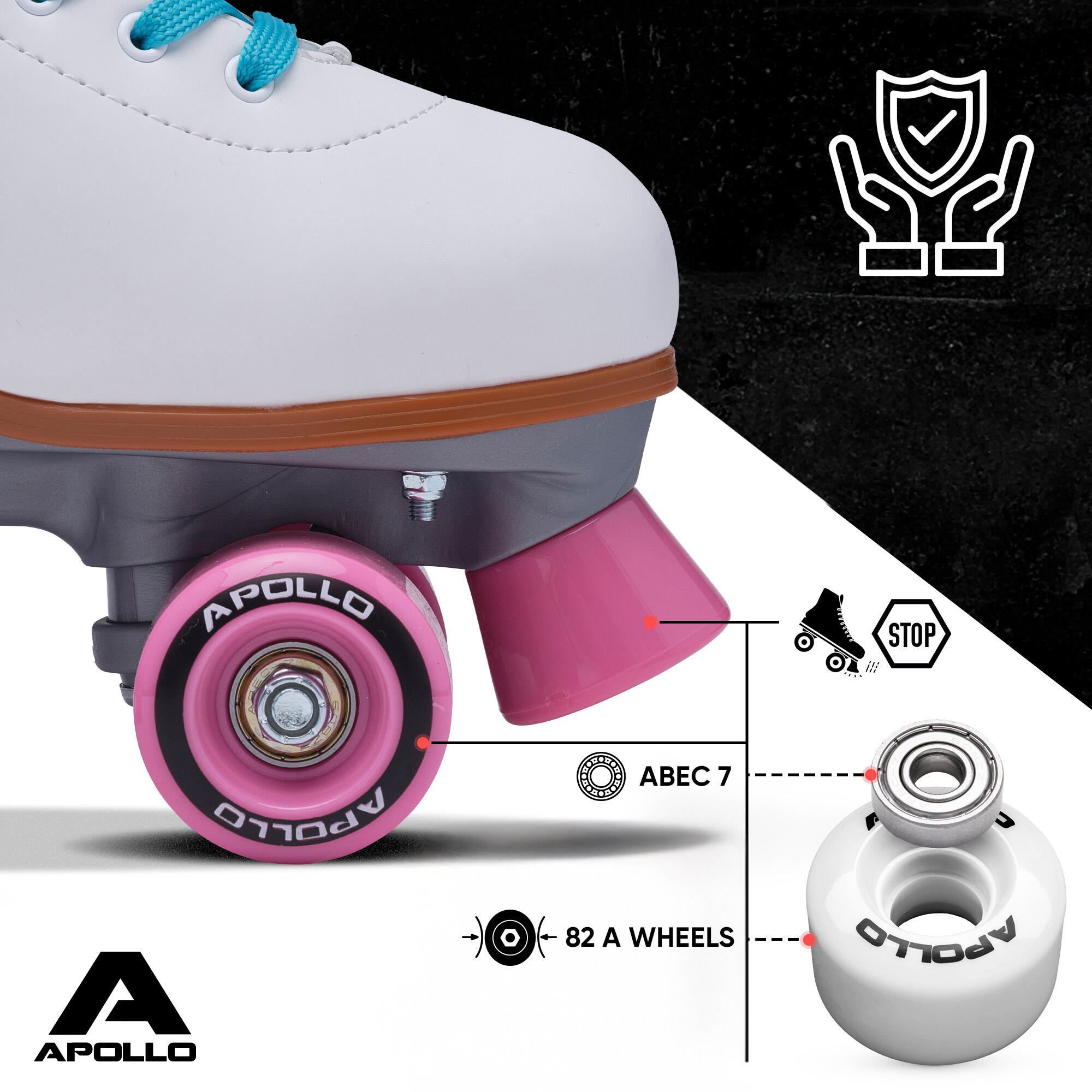 Apollo Disco Roller Classic – verstellbare Rollschuhe für Kinder & Erwachsene 5/7