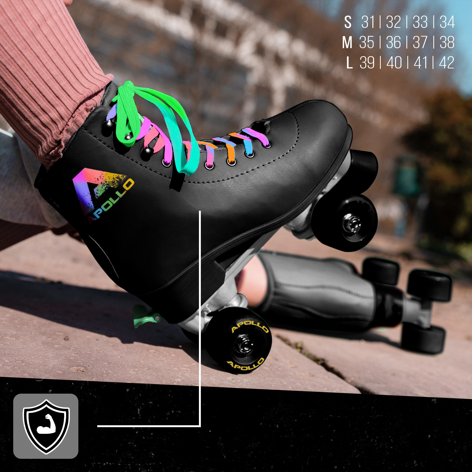 Apollo Disco Roller Classic – verstellbare Rollschuhe für Kinder & Erwachsene 7/7