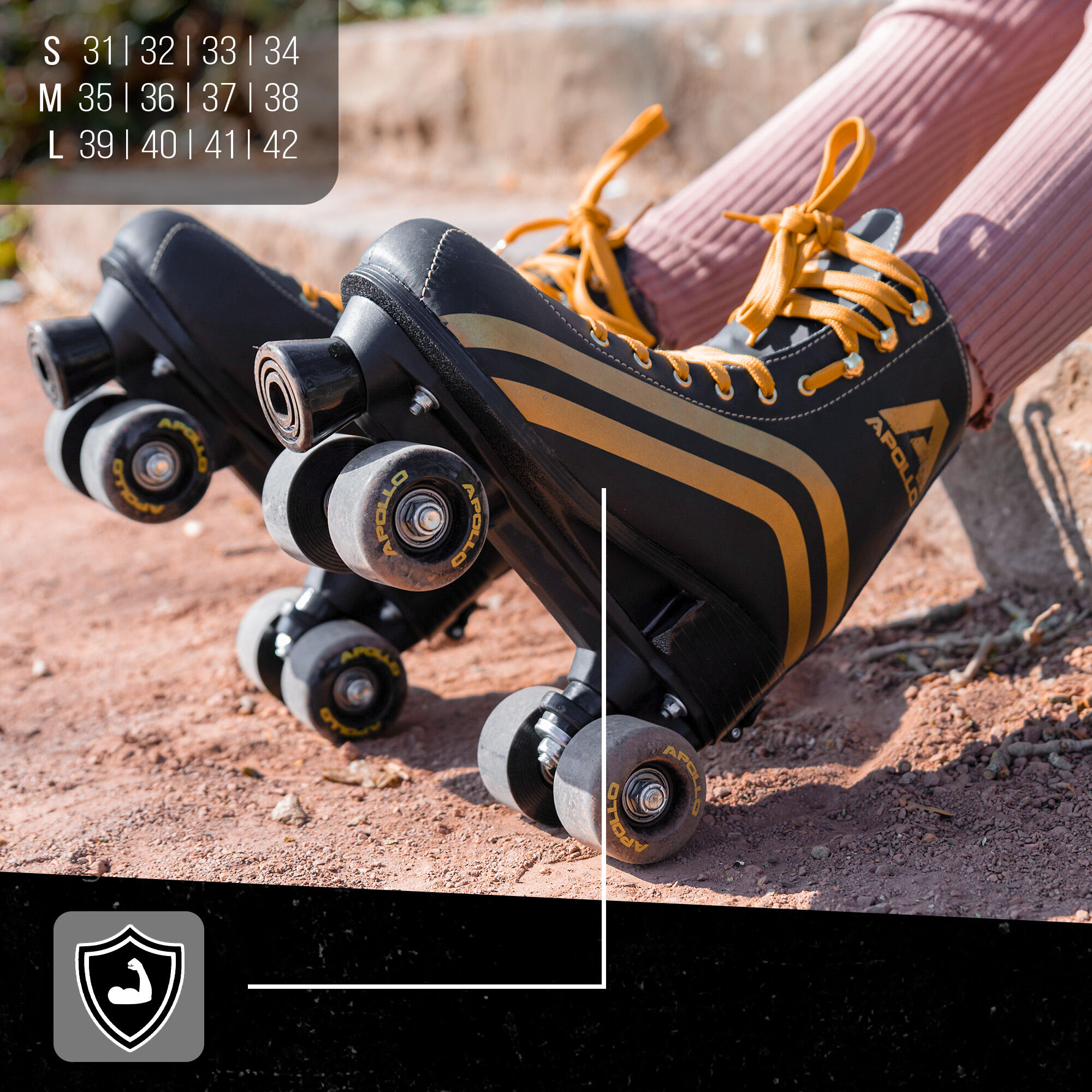 Apollo Disco Roller Classic – patins à roulettes réglables enfants & adultes 7/7
