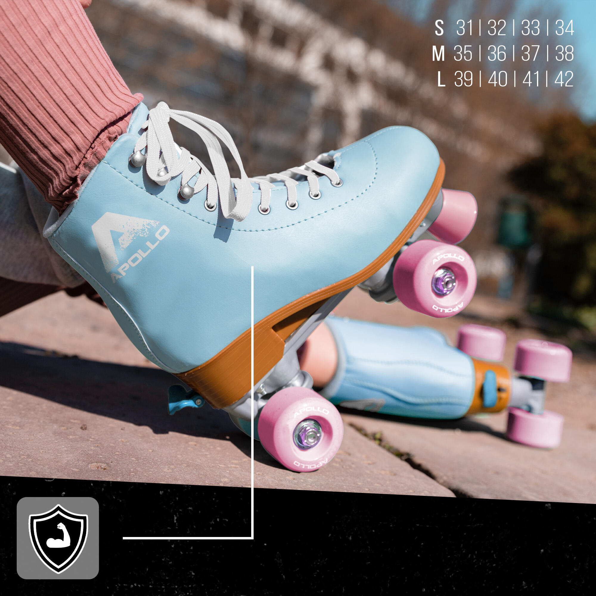 Apollo Disco Roller Classic – patins à roulettes réglables enfants & adultes 7/7