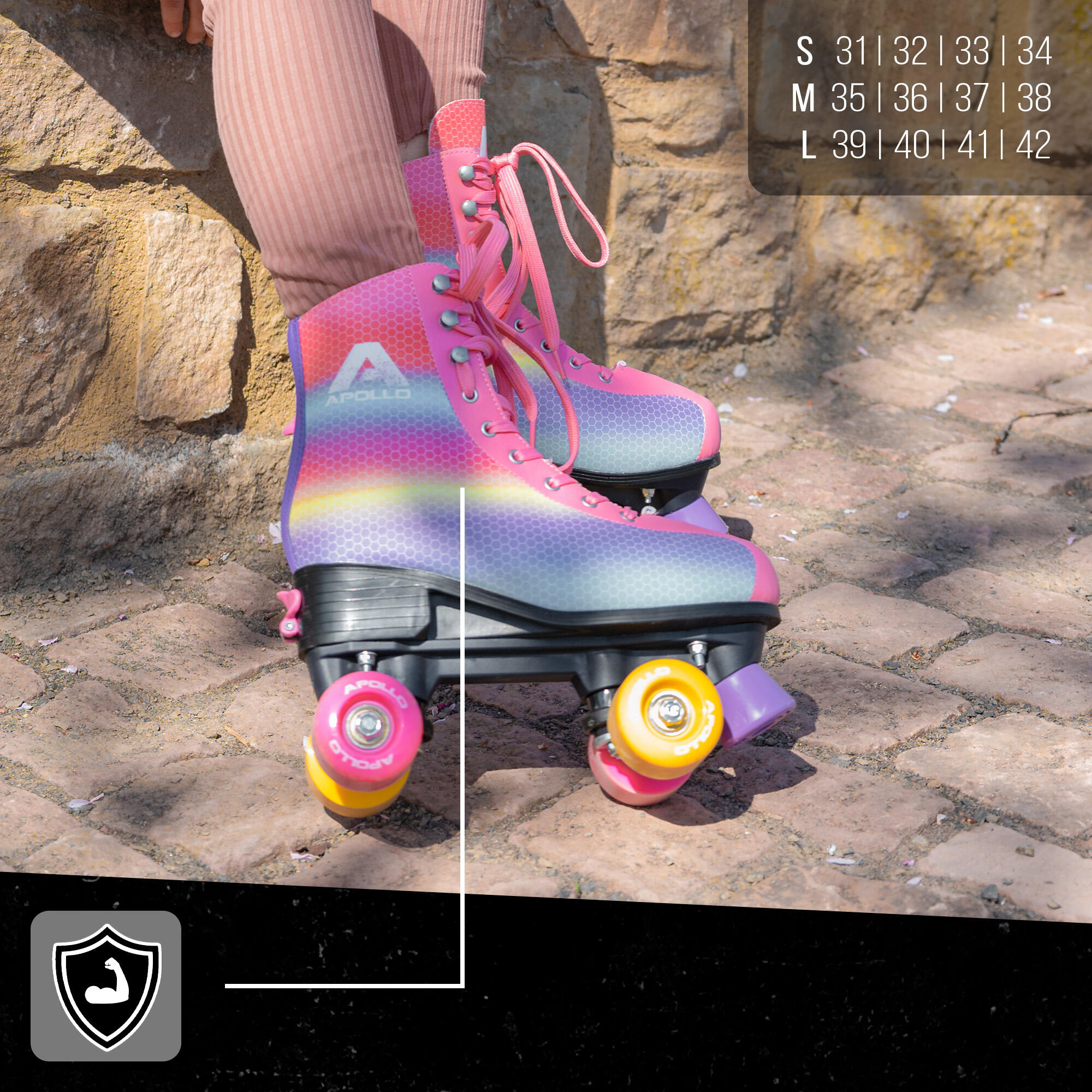 Apollo Disco Roller Classic – verstellbare Rollschuhe für Kinder & Erwachsene 7/7
