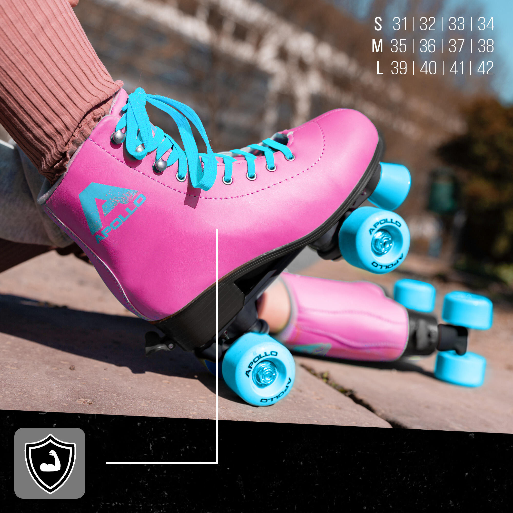 Apollo Disco Roller Classic – pattini a rotelle regolabili per bambini e adulti 7/7