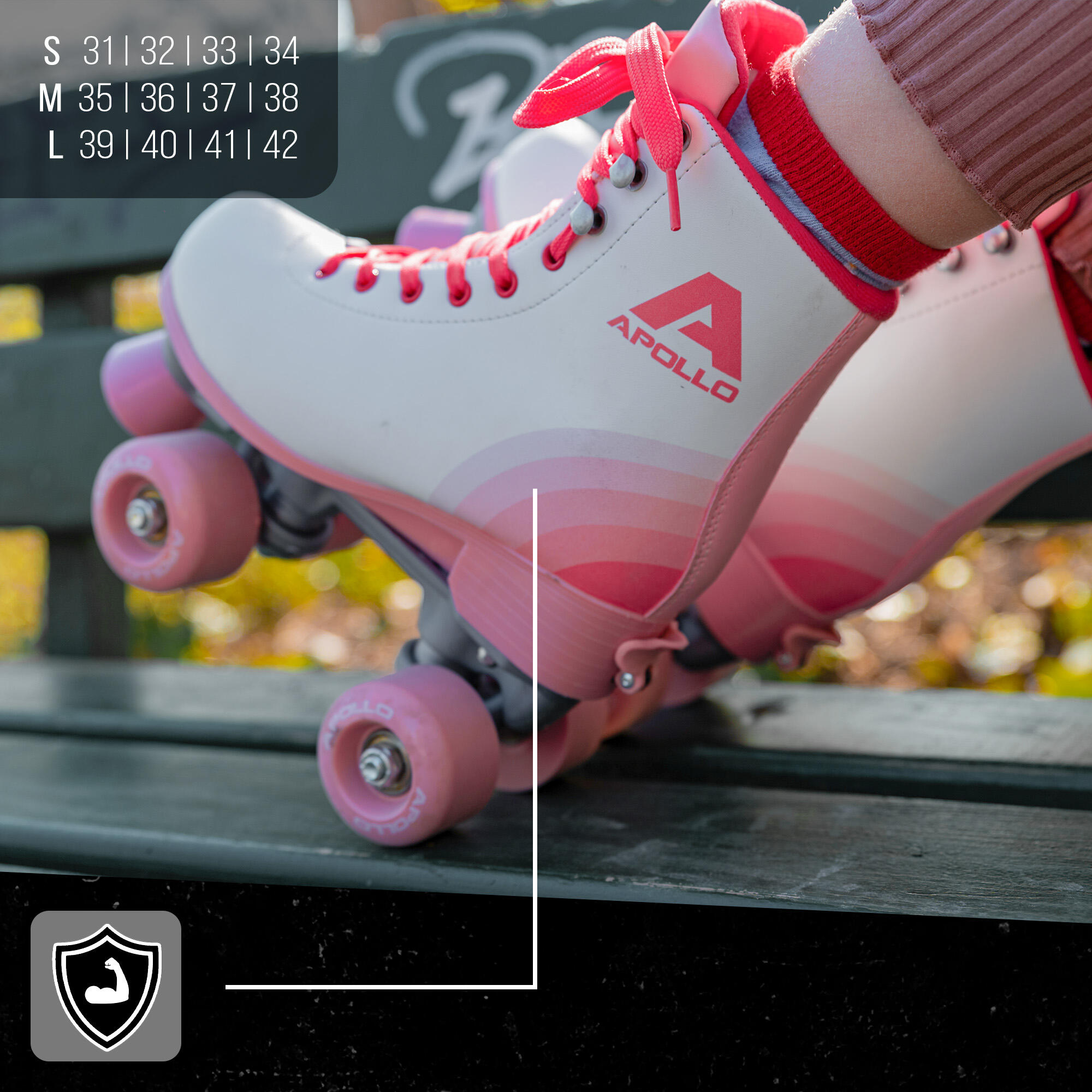 Apollo Disco Roller Classic – patins à roulettes réglables enfants & adultes 7/7