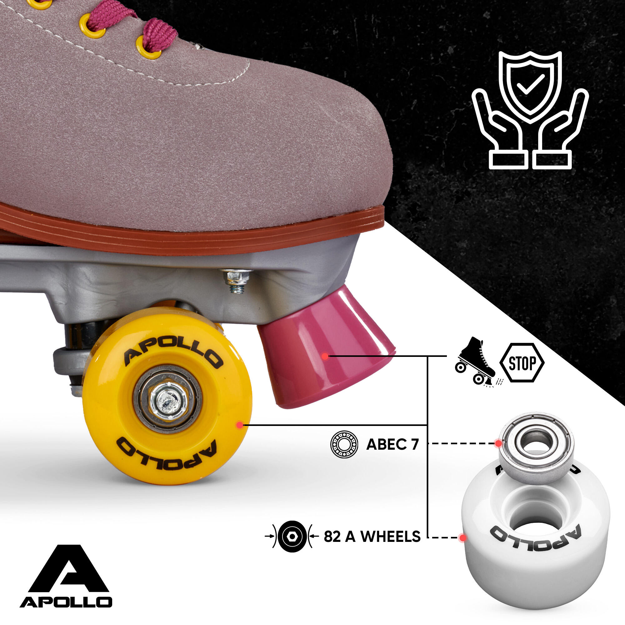 Apollo Disco Roller Classic – verstellbare Rollschuhe für Kinder & Erwachsene 5/7