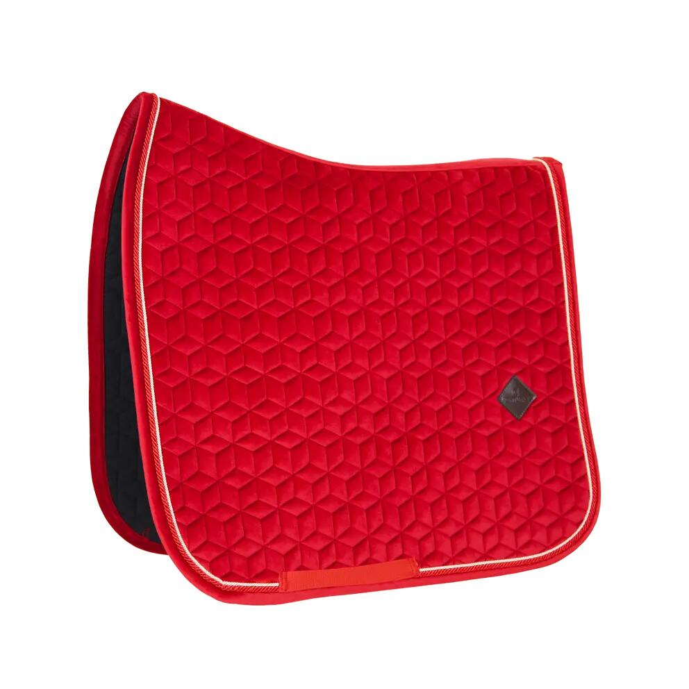 Tapis de selle dressage velours violet clair 2/6