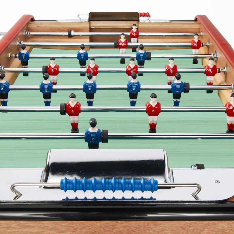 Baby-foot Pliable Kangui - Barres Télescopiques - Pour 2 à 4 Joueurs - 3 Balles En Liège Incluses - Robuste Pour Ados/adultes