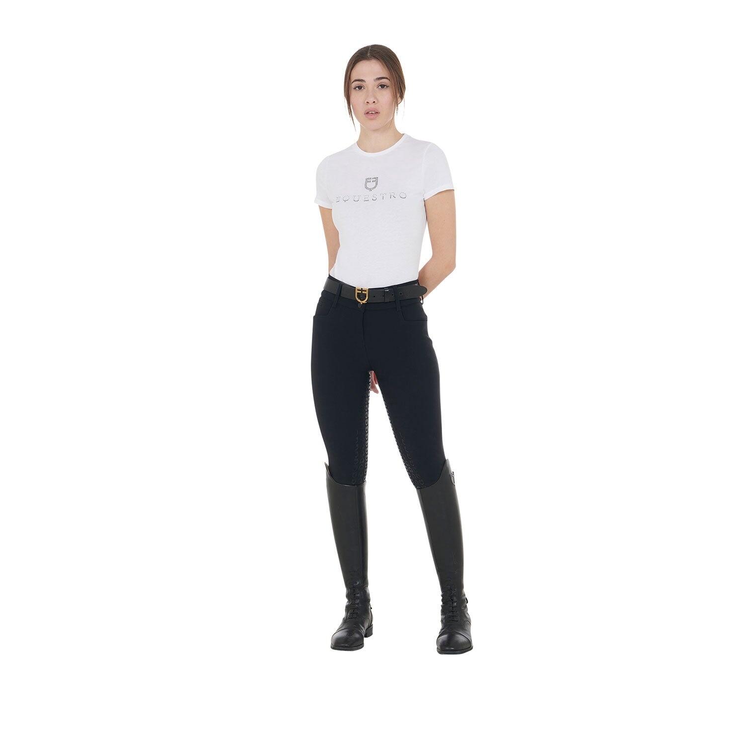 Culotte d'équitation femme Equestro – taille haute Full Grip 6/7
