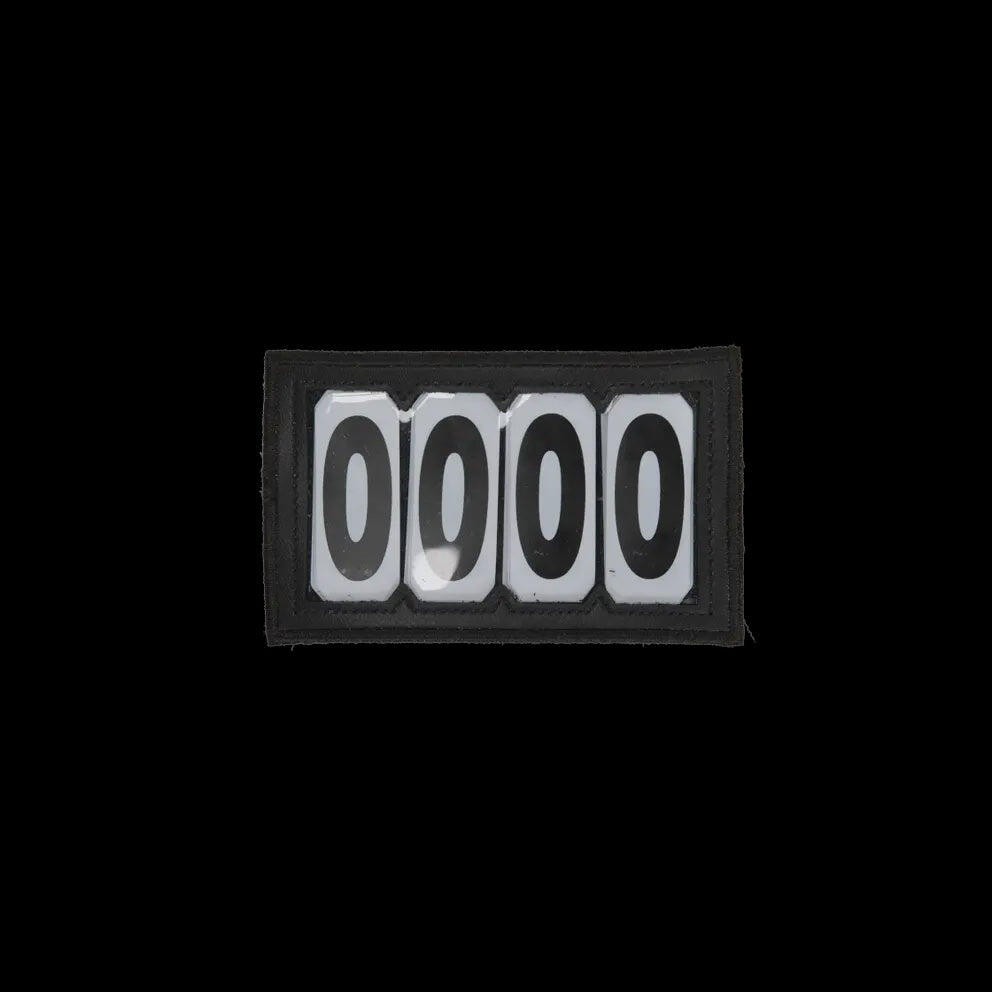 Porta numero equitazione in pvc velcro Kentucky 3 numéros 5/6