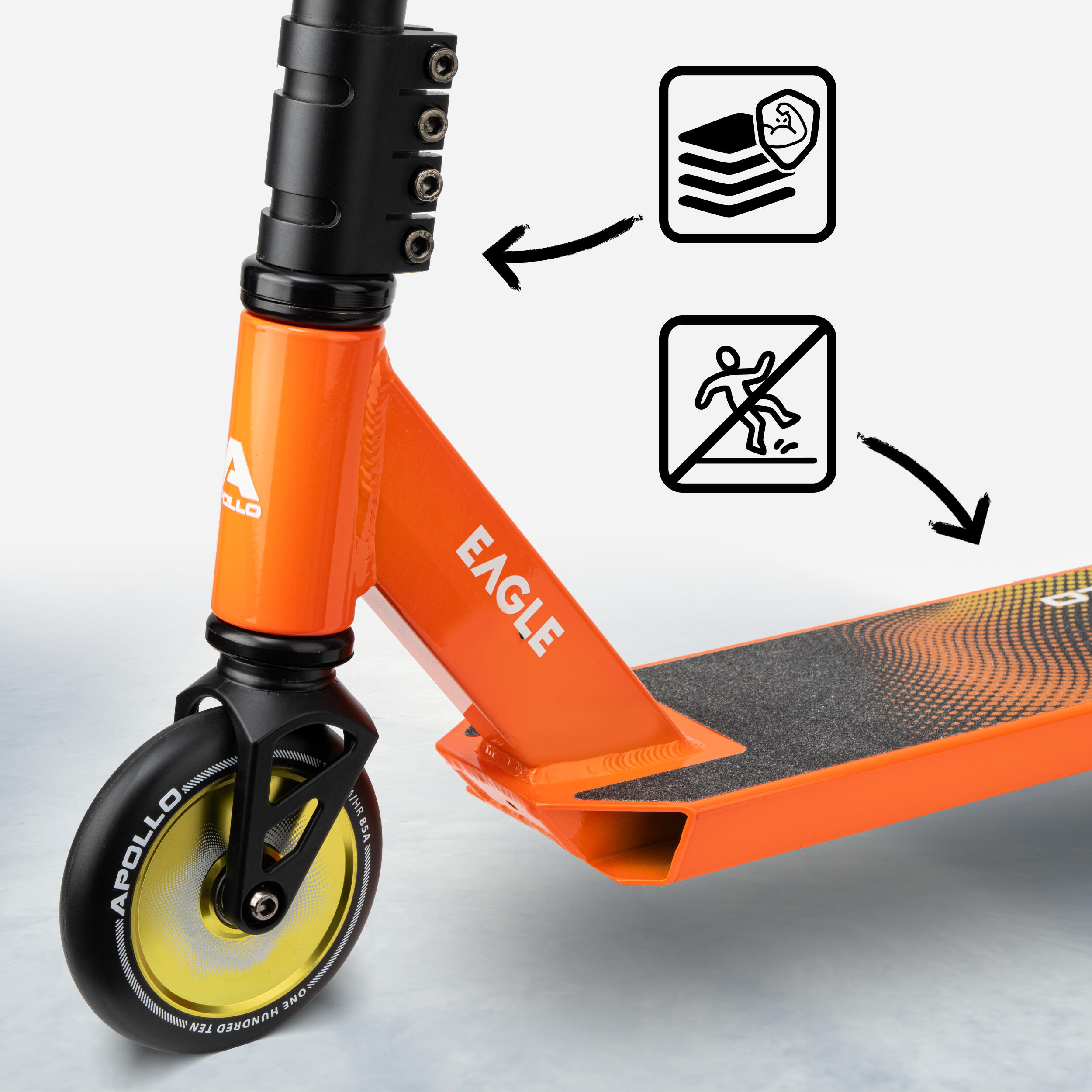 Apollo Eagle Trottinette Freestyle 110 mm Full Alu Core ABEC-9 IHC Semi-Pro 2/7