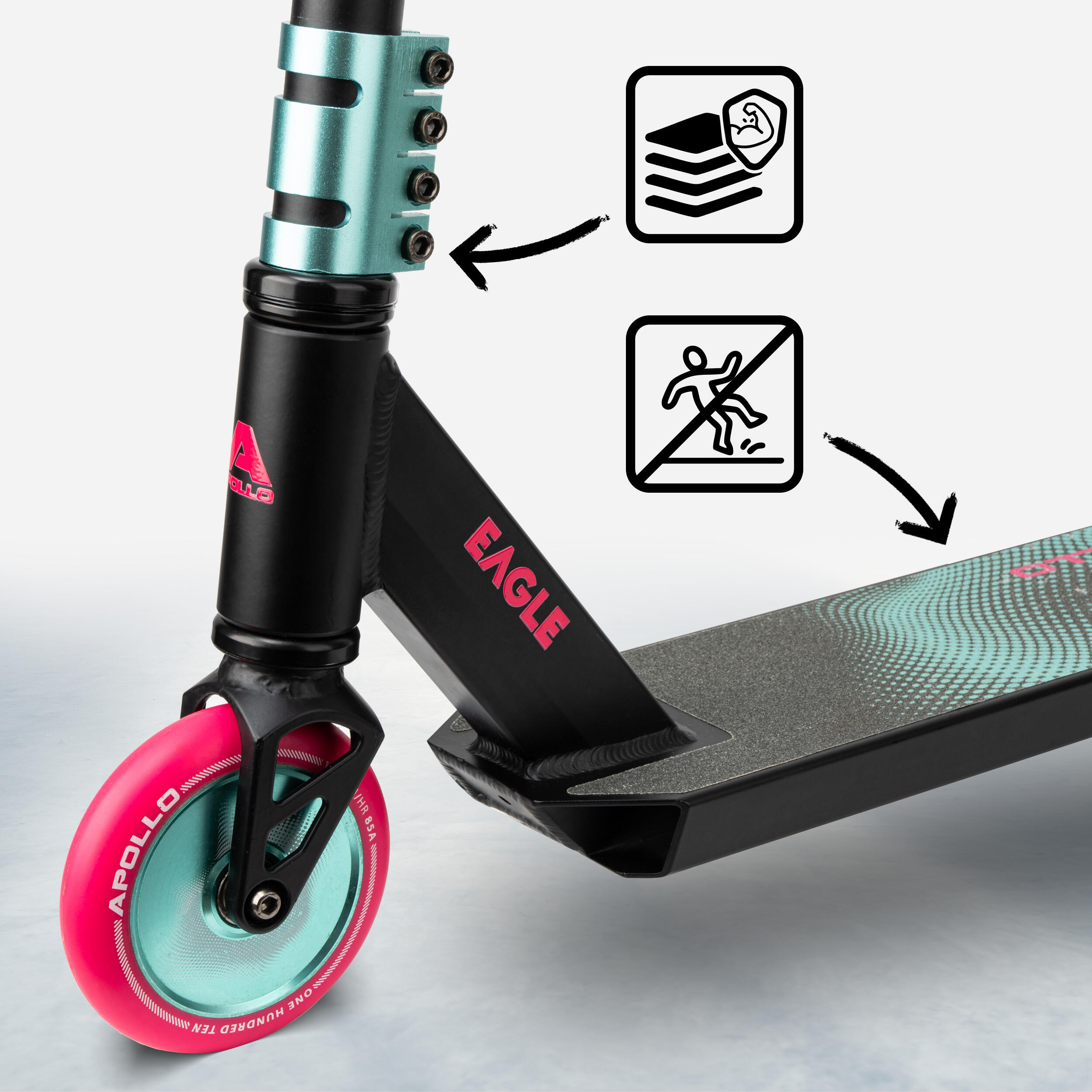 Apollo Eagle Trottinette Freestyle 110 mm Full Alu Core ABEC-9 IHC Semi-Pro 2/7