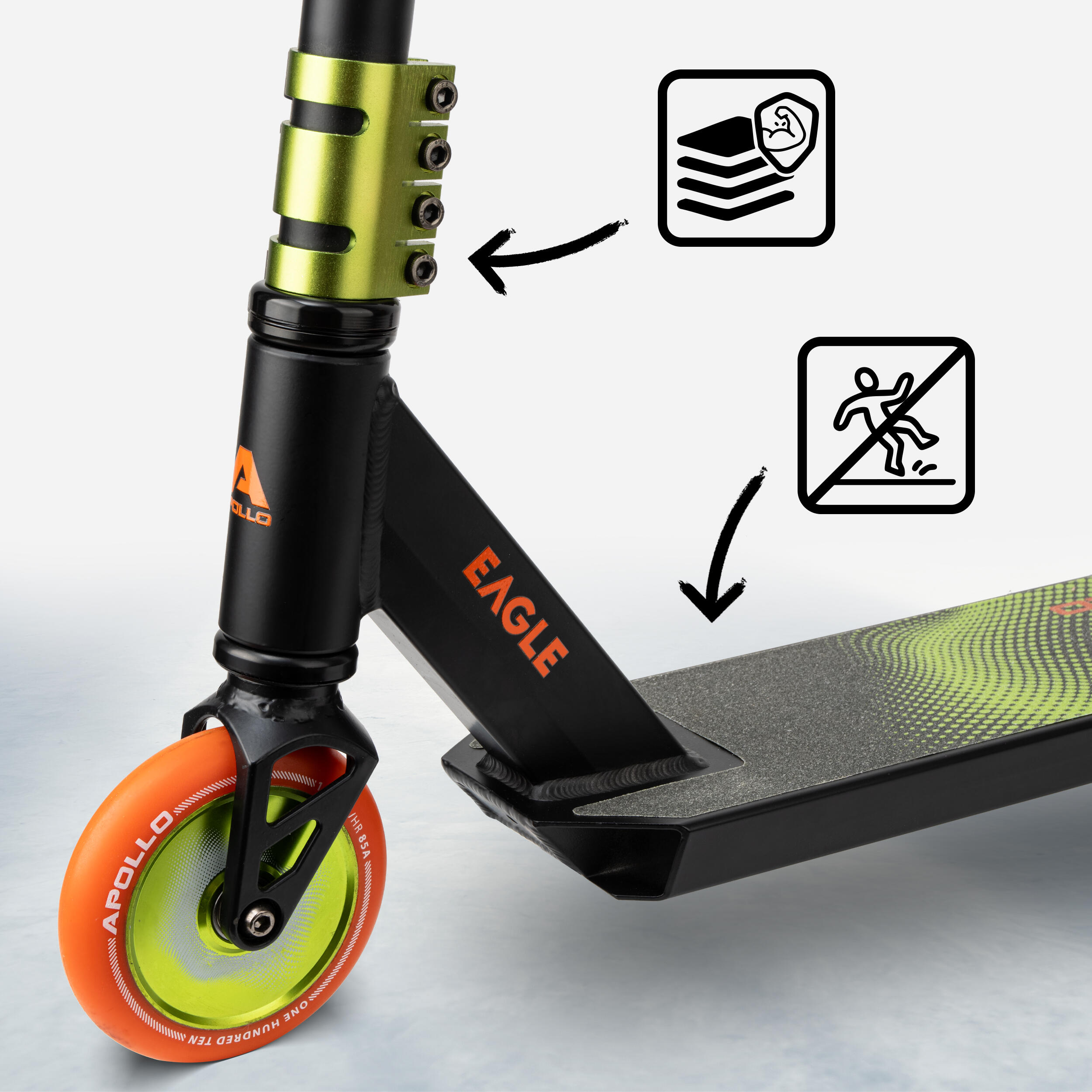 Apollo Eagle Scooter Freestyle 110 mm Full Alu Core ABEC-9 IHC Semi-Pro 2/7