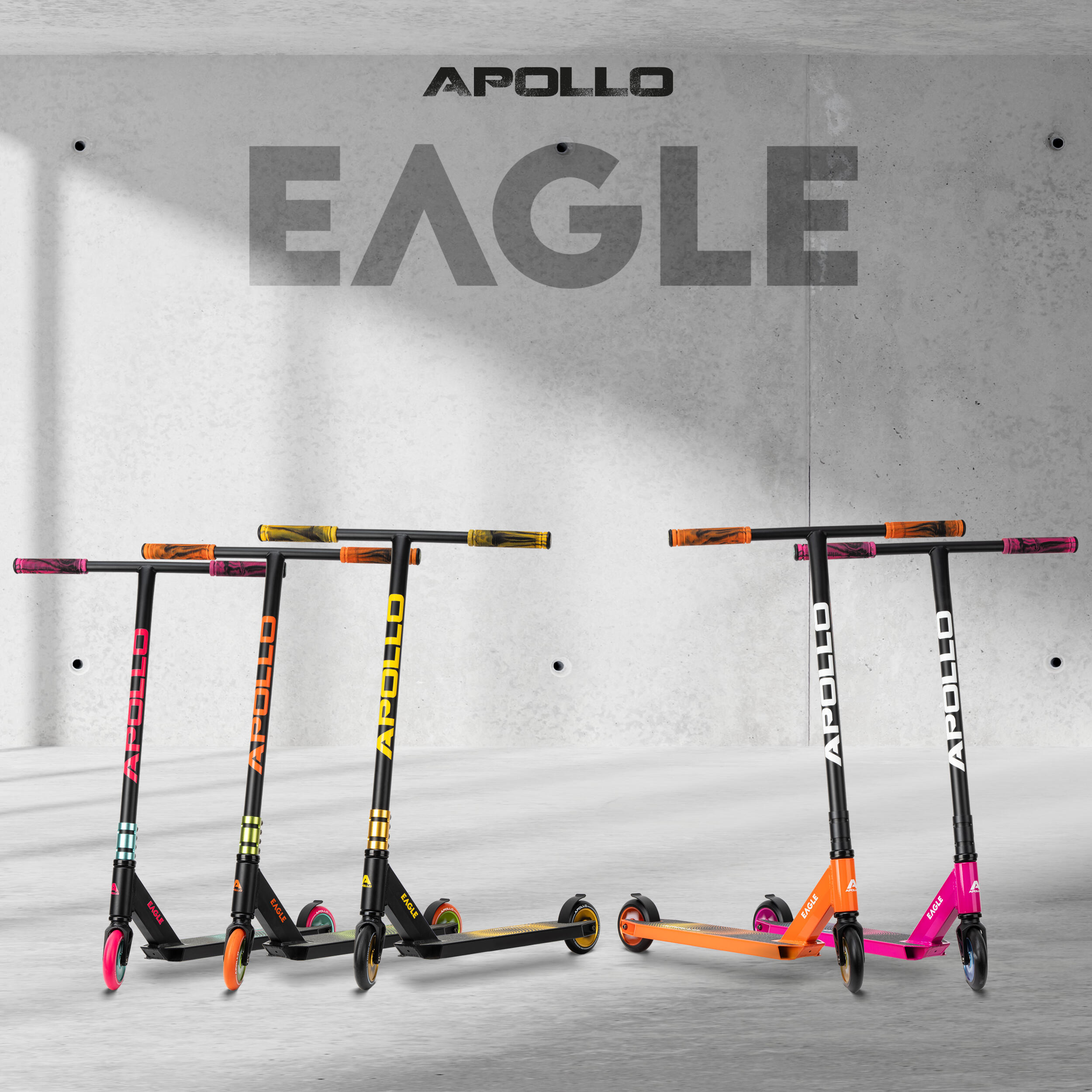 Apollo Eagle Trottinette Freestyle 110 mm Full Alu Core ABEC-9 IHC Semi-Pro 6/7