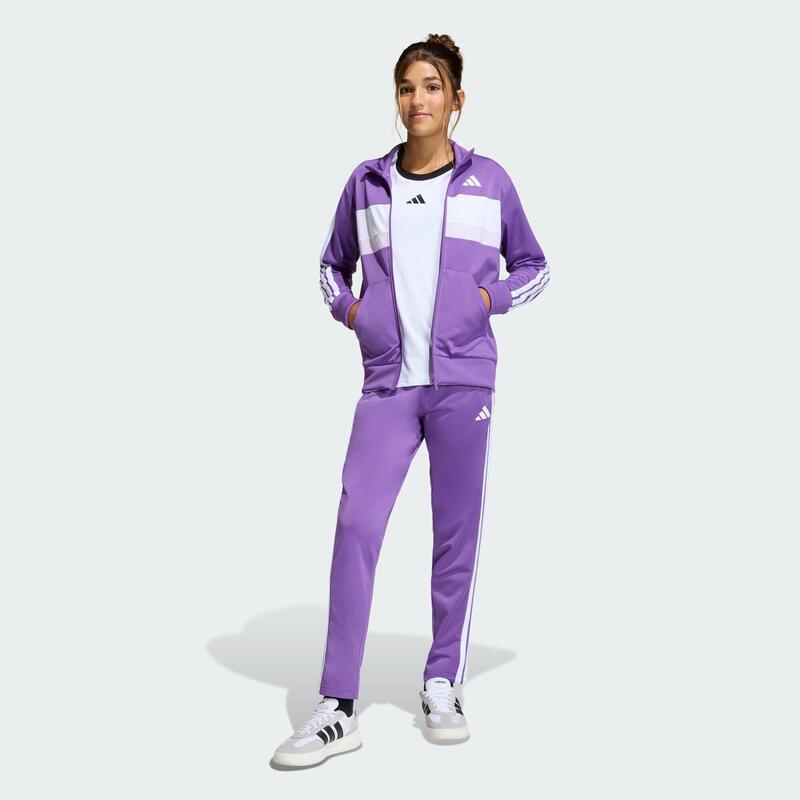 Costum de trening Essentials Tiberio din tricot cu 3 dungi pentru copii