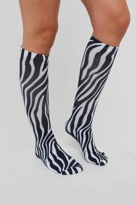 Ski & snowboard sokken hotel california zebra