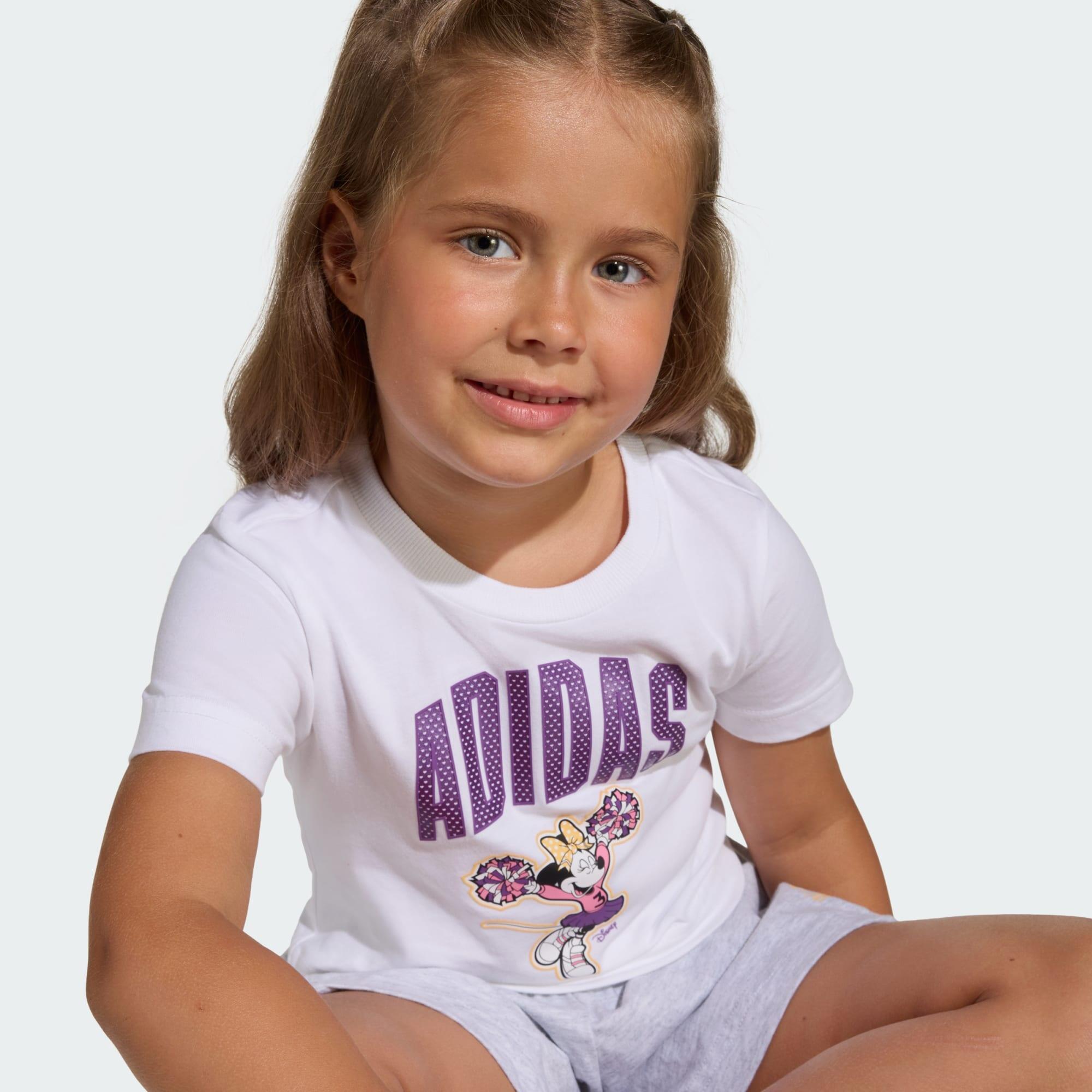 CONJUNTO DE T-SHIRT ADIDAS DISNEY MINNIE MOUSE 4/5