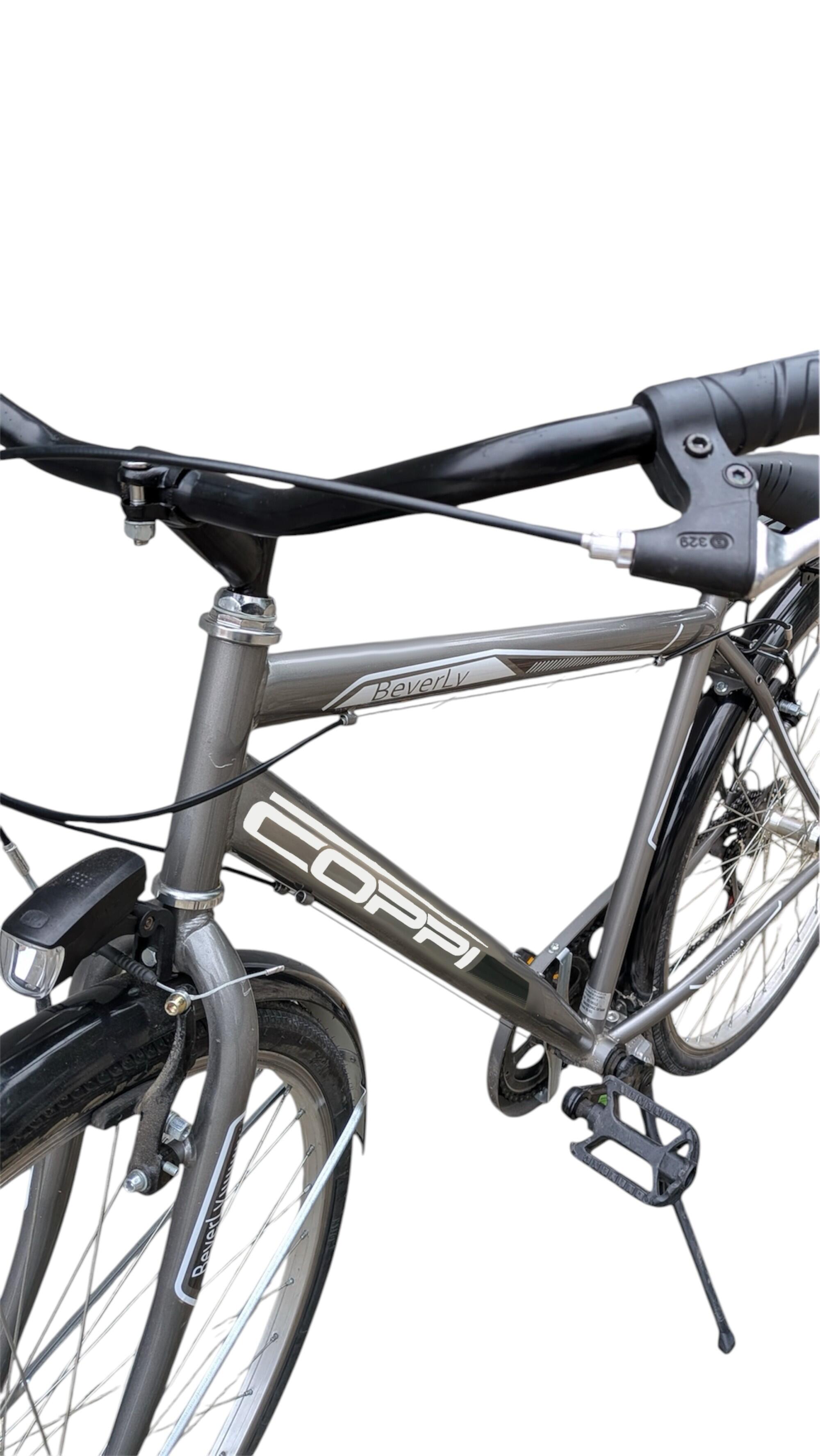 Vélo musculaire - Coppi Beverly 28" Homme Trekking 6V - Argent 2/5