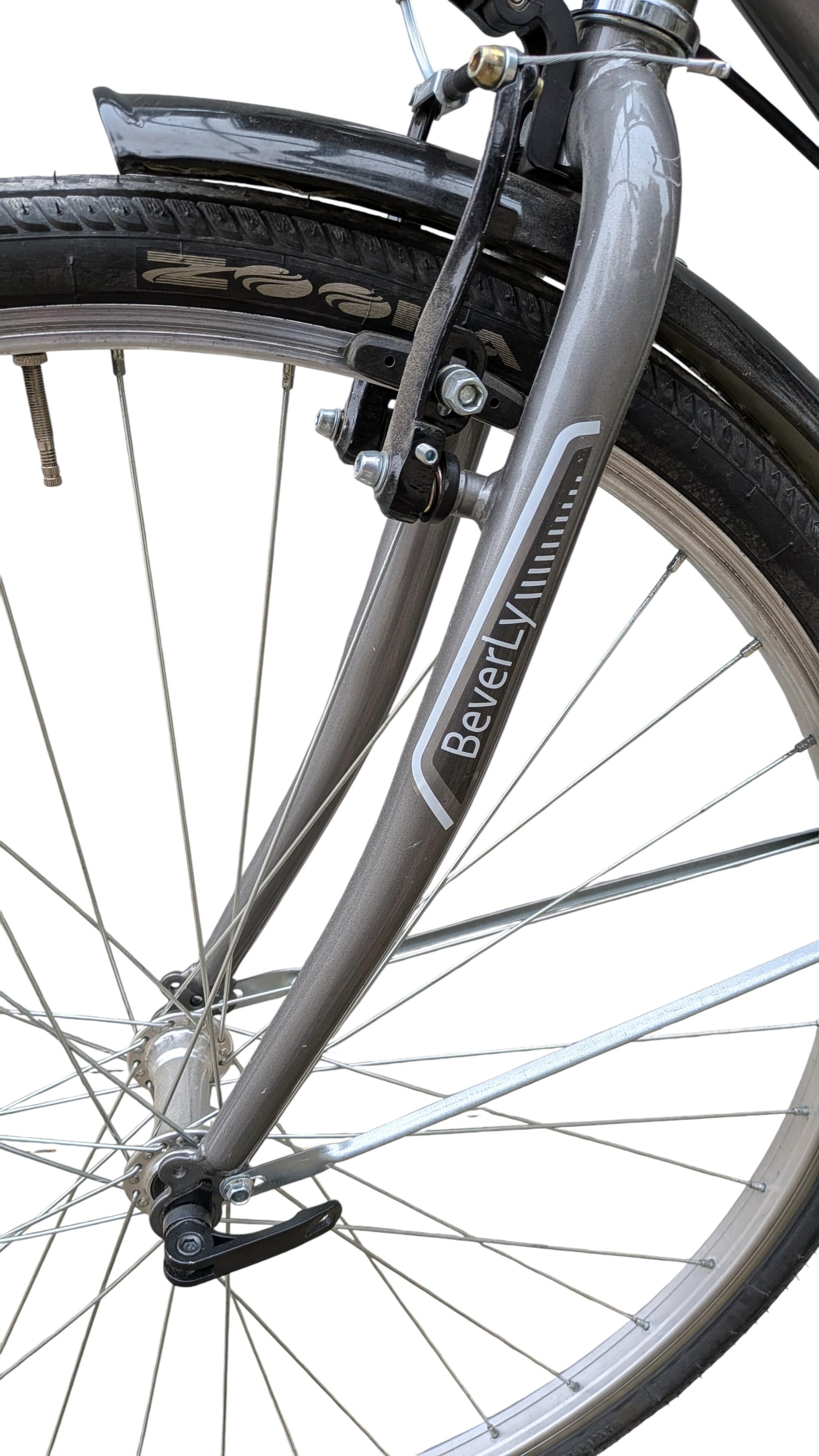 Vélo musculaire - Coppi Beverly 28" Homme Trekking 6V - Argent 5/5