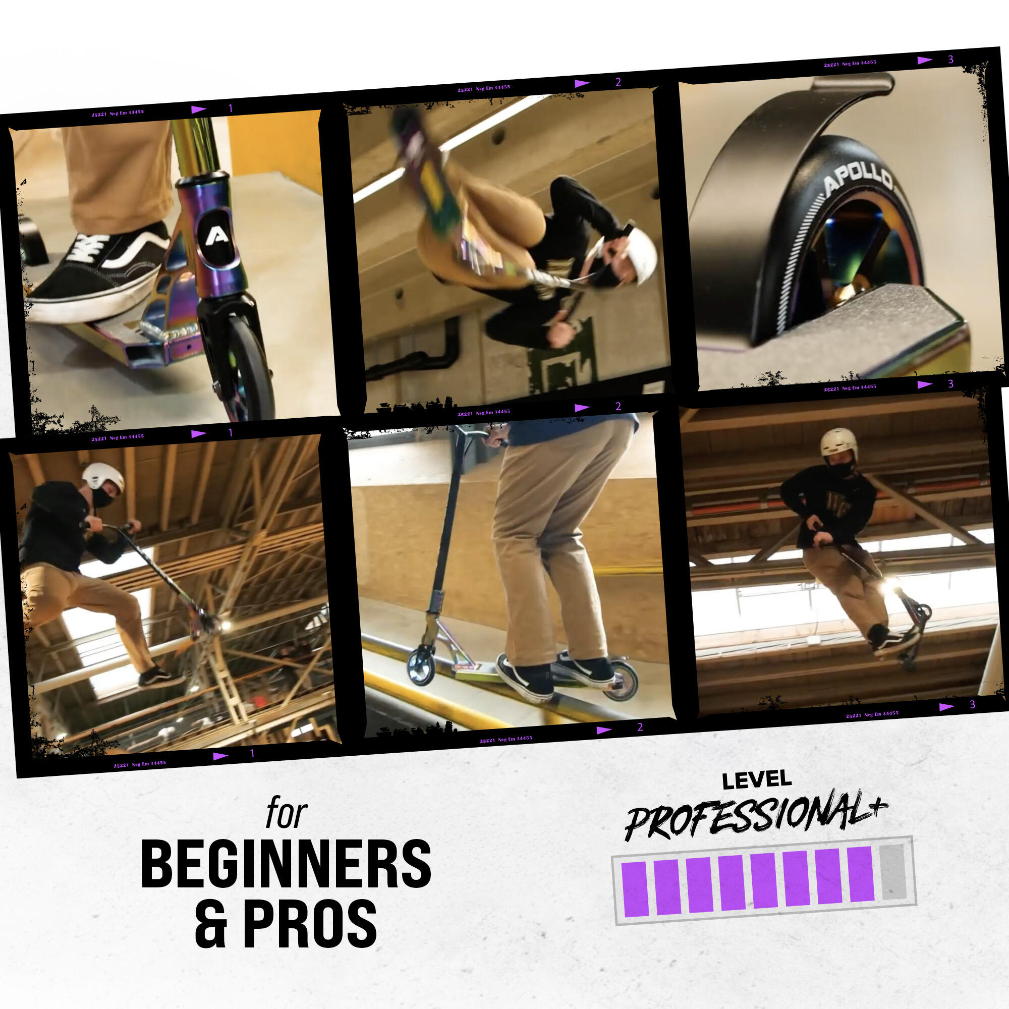 Apollo Genesis Pro X Scooter Freestyle 110 mm Alu-Core ABEC-9 T-Bar 4/6
