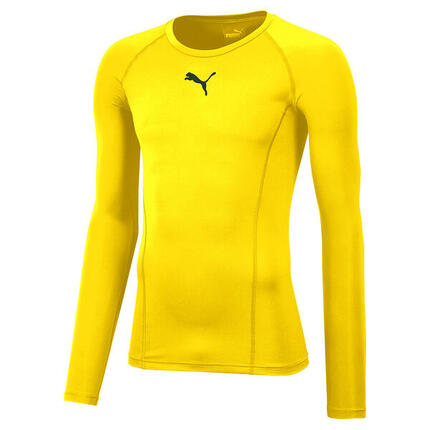 Maillot thermique PUMA, manches courtes, dryCELL, Jaune