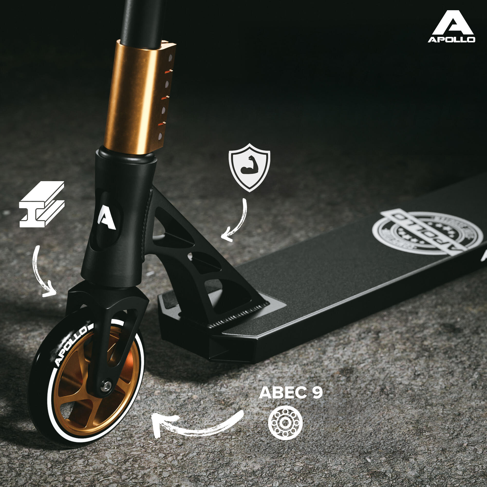 Apollo Genesis Pro X Competition – Freestyle Step 120 mm Alu-Core ABEC 9 2/6