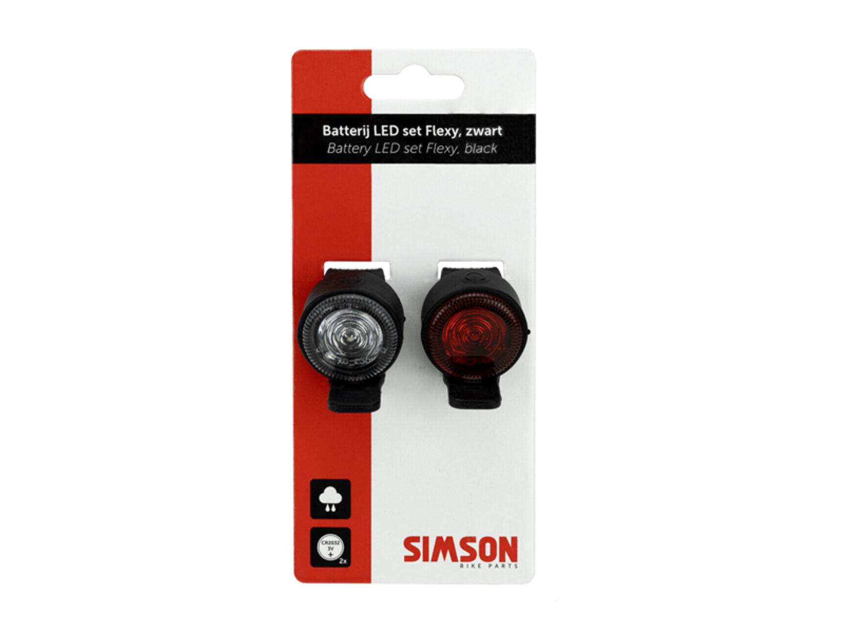 Simson Verlichtingsset 'flexy' led set - zwart 4/5