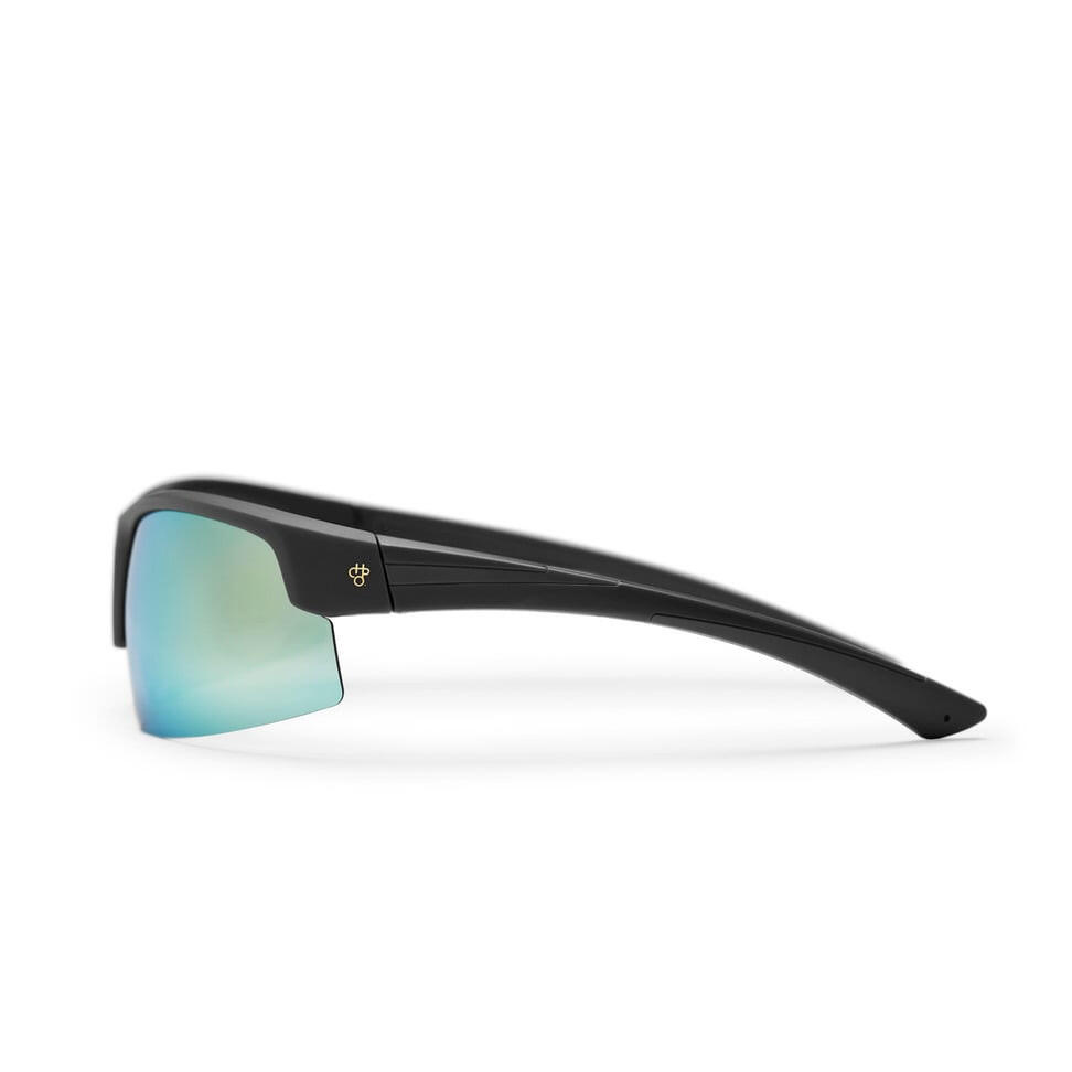 CHPO Brand Sunglasses Len Matte Grey Turquoise Mirror 3/3