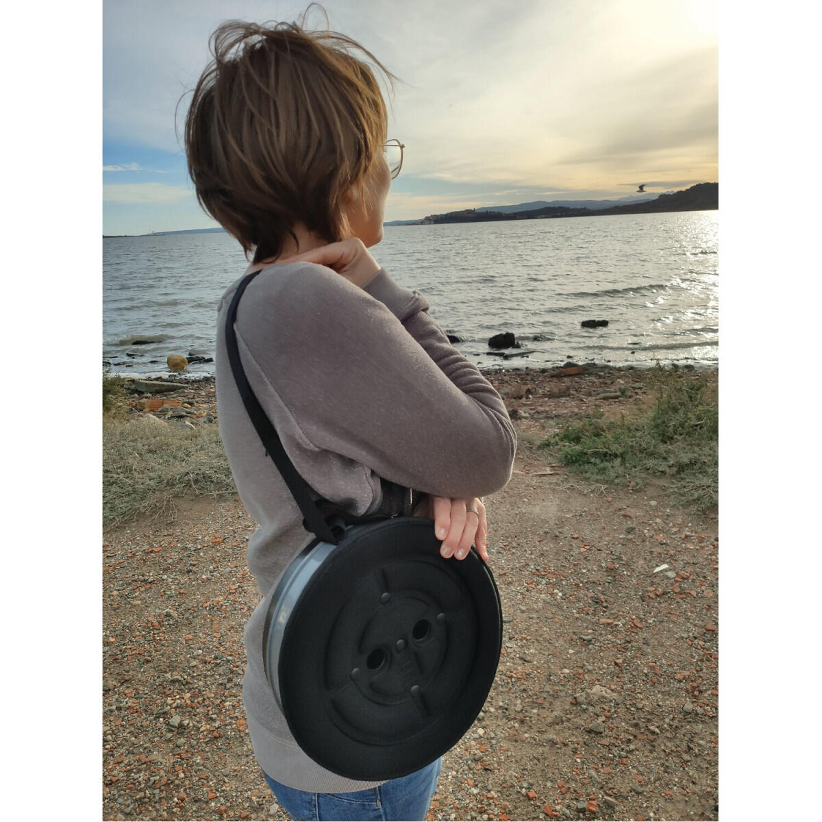 Taburete negro legível Mini Max Stool 5/5