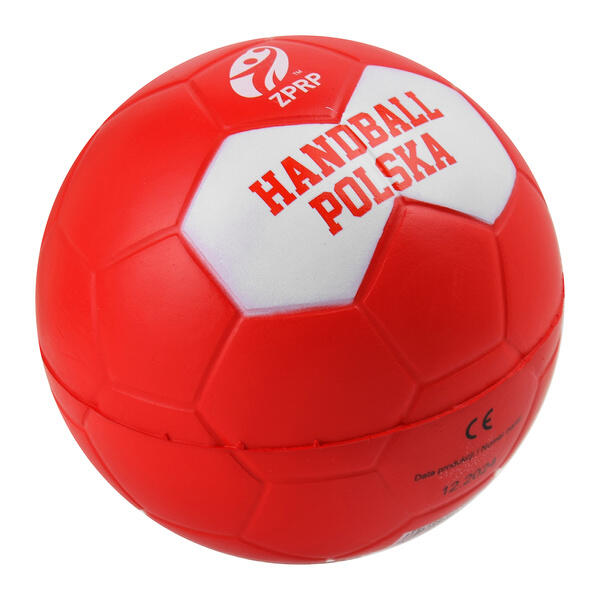 Piłka ręczna piankowa SMJ ZPRP 47 cm PU czerwona 3/3