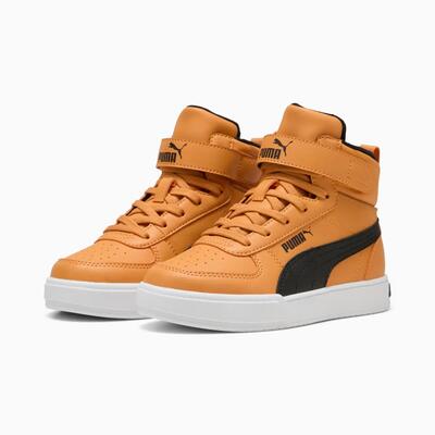 Puma caven mid fur ps jongenssportschoenen oranje 40183401 maat 28.5