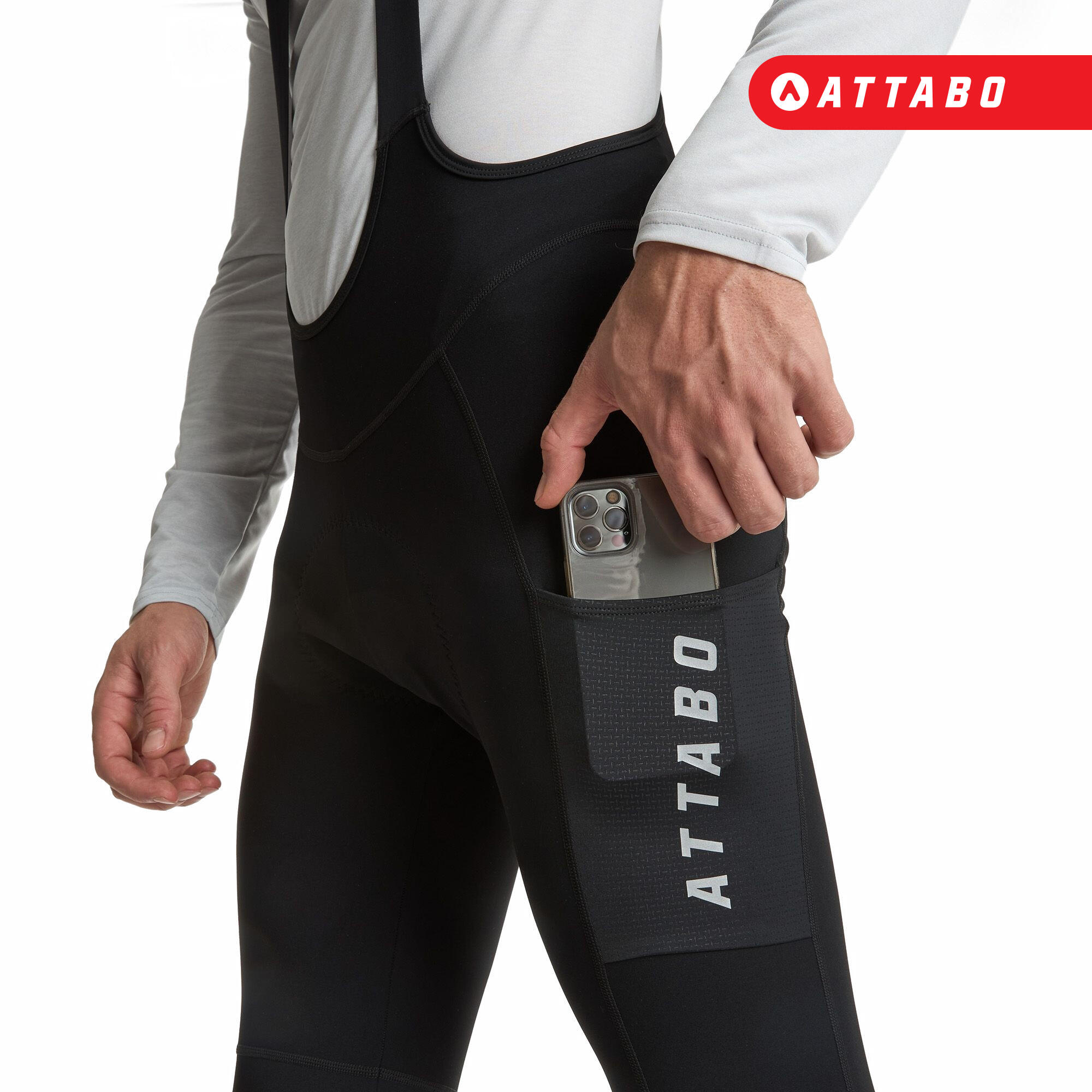 Pantalones de ciclismo para hombre ATTABO OFREE CARGO térmicos 5/5