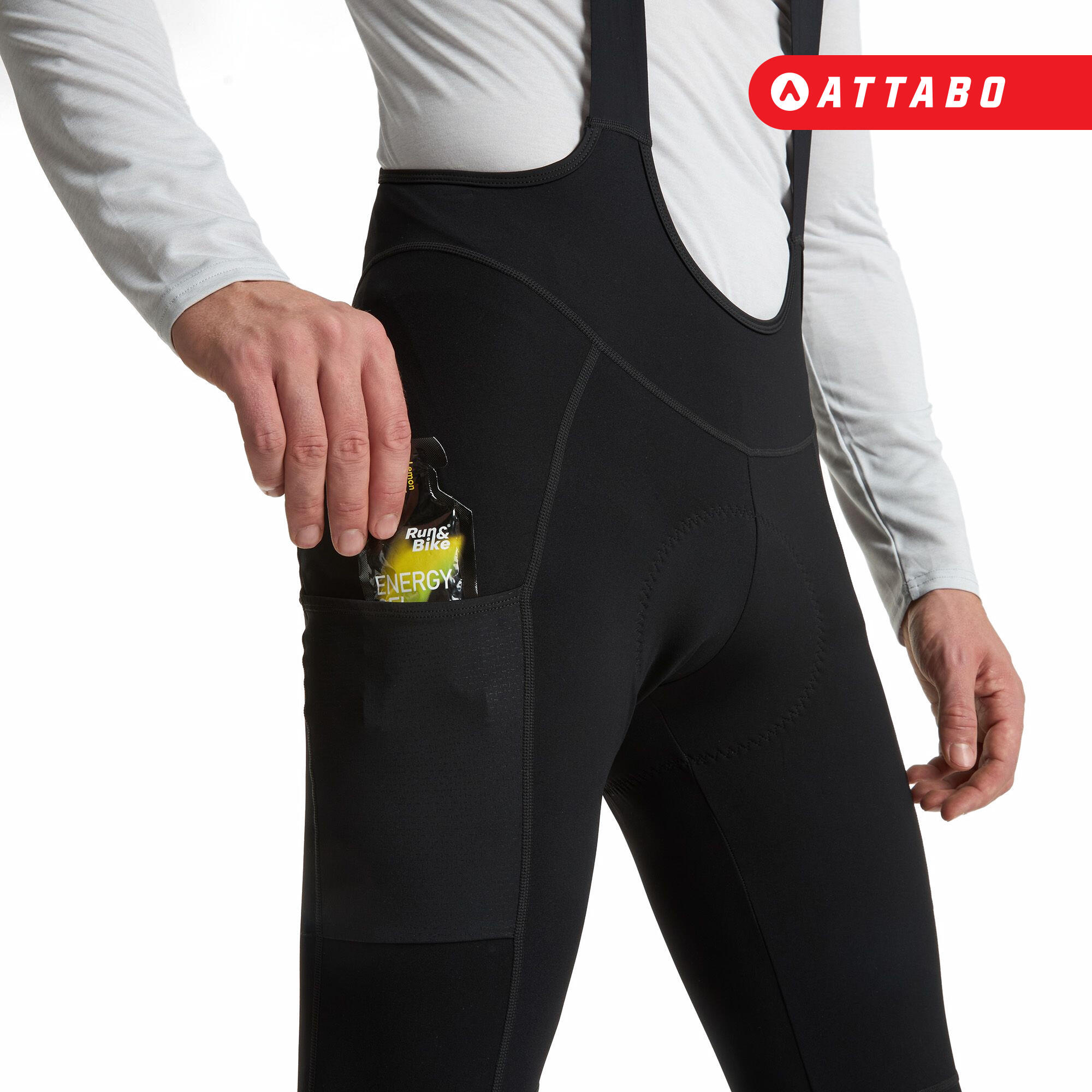 Pantalones de ciclismo para hombre ATTABO OFREE CARGO térmicos 4/5