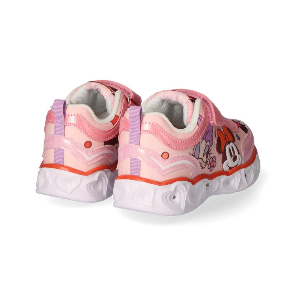 Zapatillas Deportivas Suela Ligera Eva Con Luces Minnie Y Daisy Rosa Niña 3/3