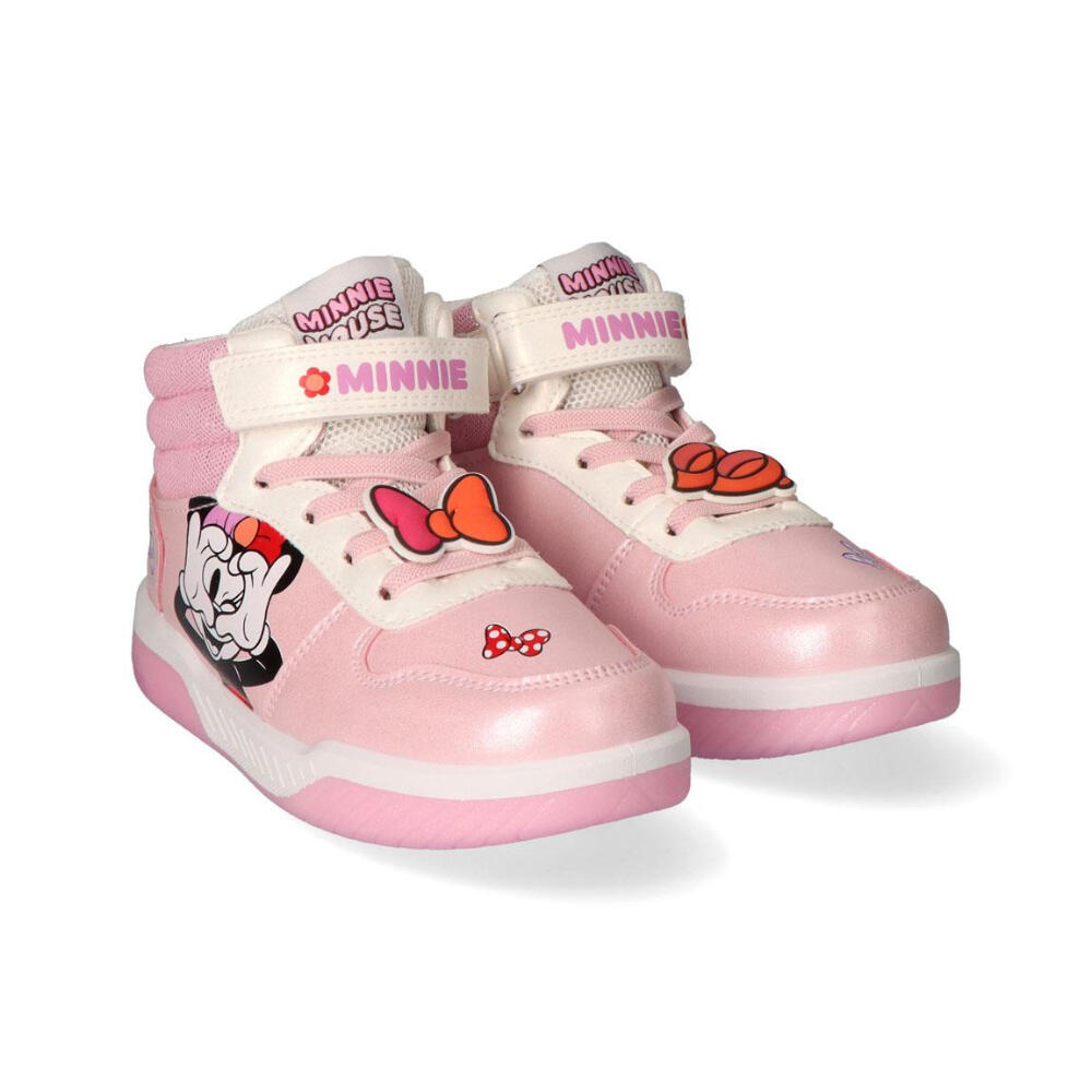 Zapatillas Deportivas Altas Con Luces Suela Pvc Minnie Mouse Symbols Niña 2/3