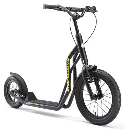 Trottinette grandes roues 16", pour enfants de 8 ans, pneus gonflables, Mixed