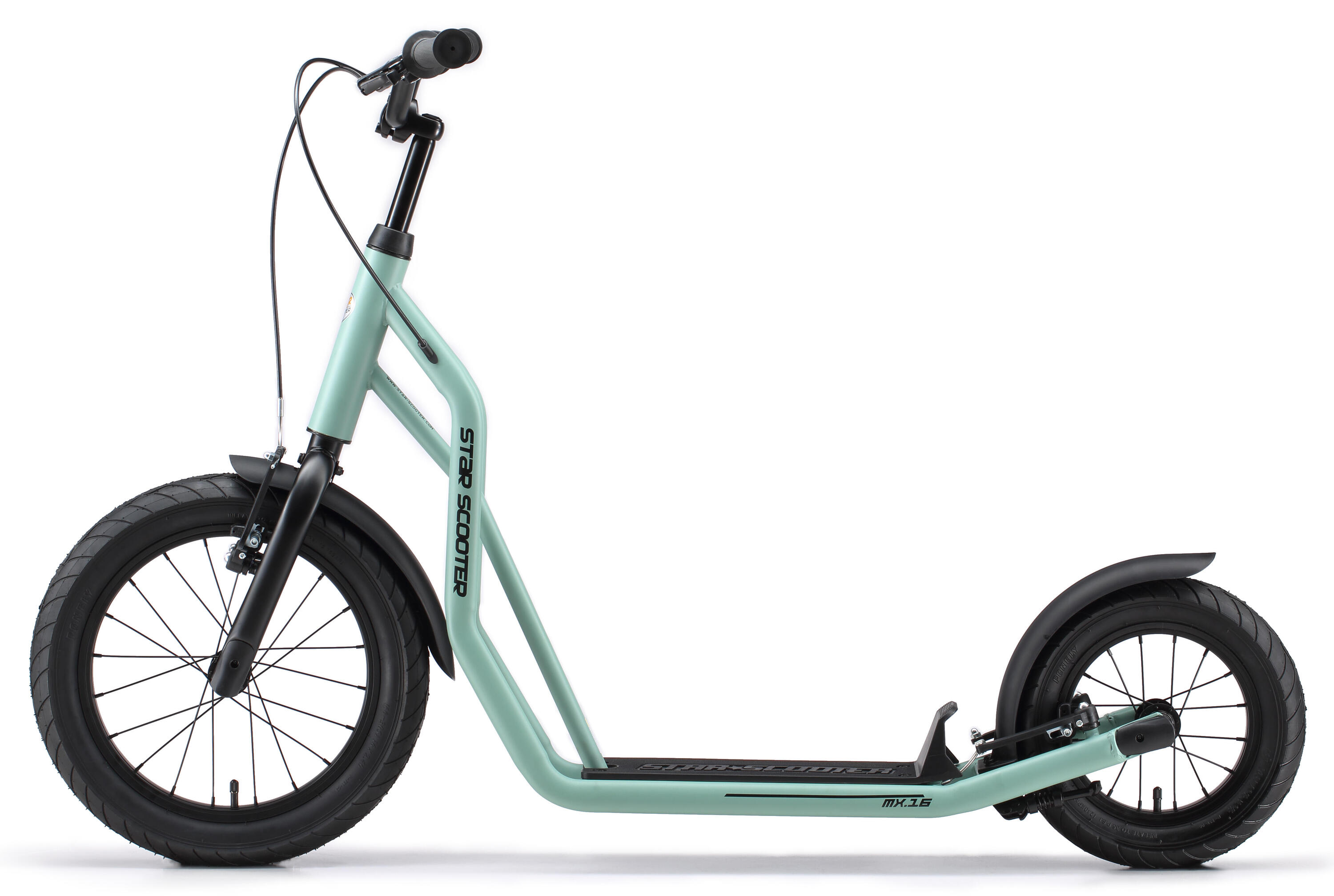 Trottinette grandes roues 16", pour enfants de 8 ans, pneus gonflables, Mixed 3/7