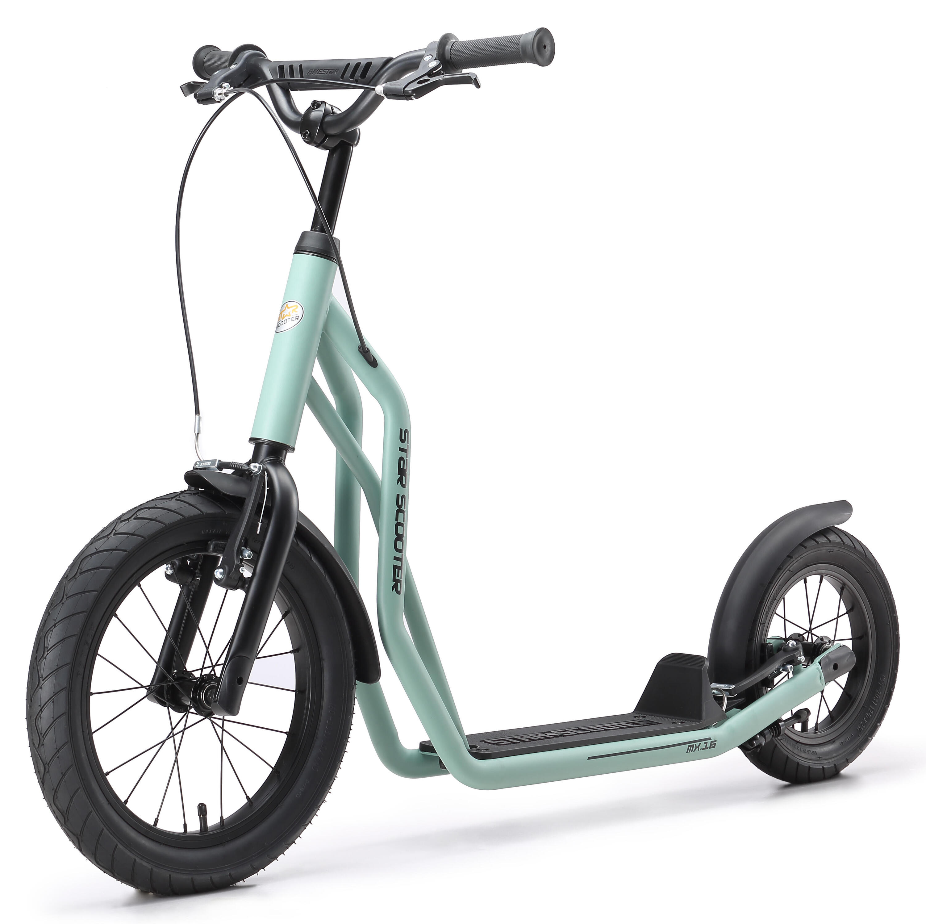Trottinette grandes roues 16", pour enfants de 8 ans, pneus gonflables, Mixed 5/7