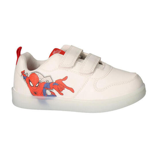 Zapatillas Deportivas Suela PVC Spiderman Crawler Blanca Niño
