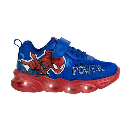 Zapatillas Deportivas Suela Ligera Eva Con Luces Spiderman Power Niño