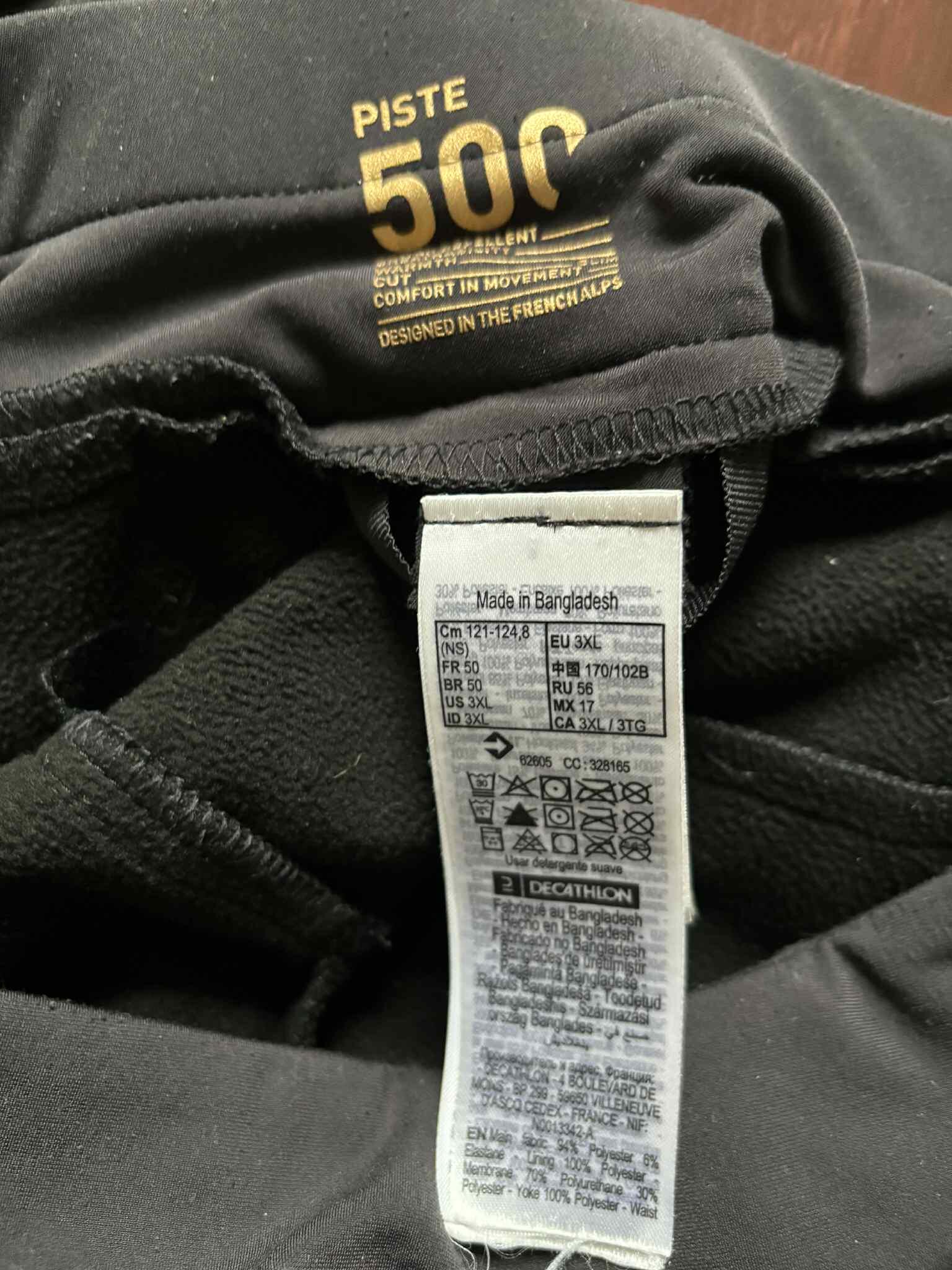 Tussen Particulieren - Skibroek voor dames 500 slim fit zwart 3/3