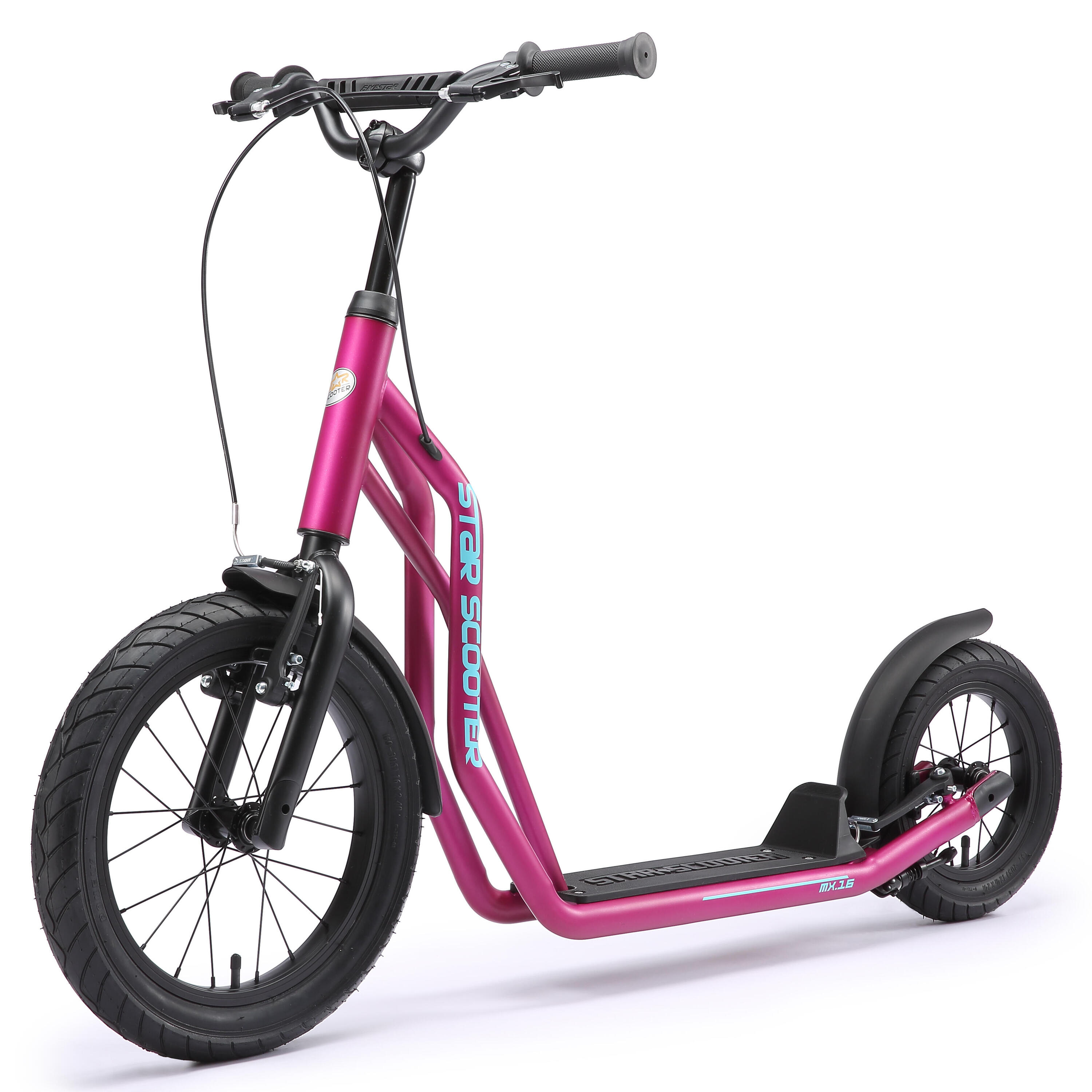 Trottinette grandes roues 16", pour enfants de 8 ans, pneus gonflables, Mixed 5/7