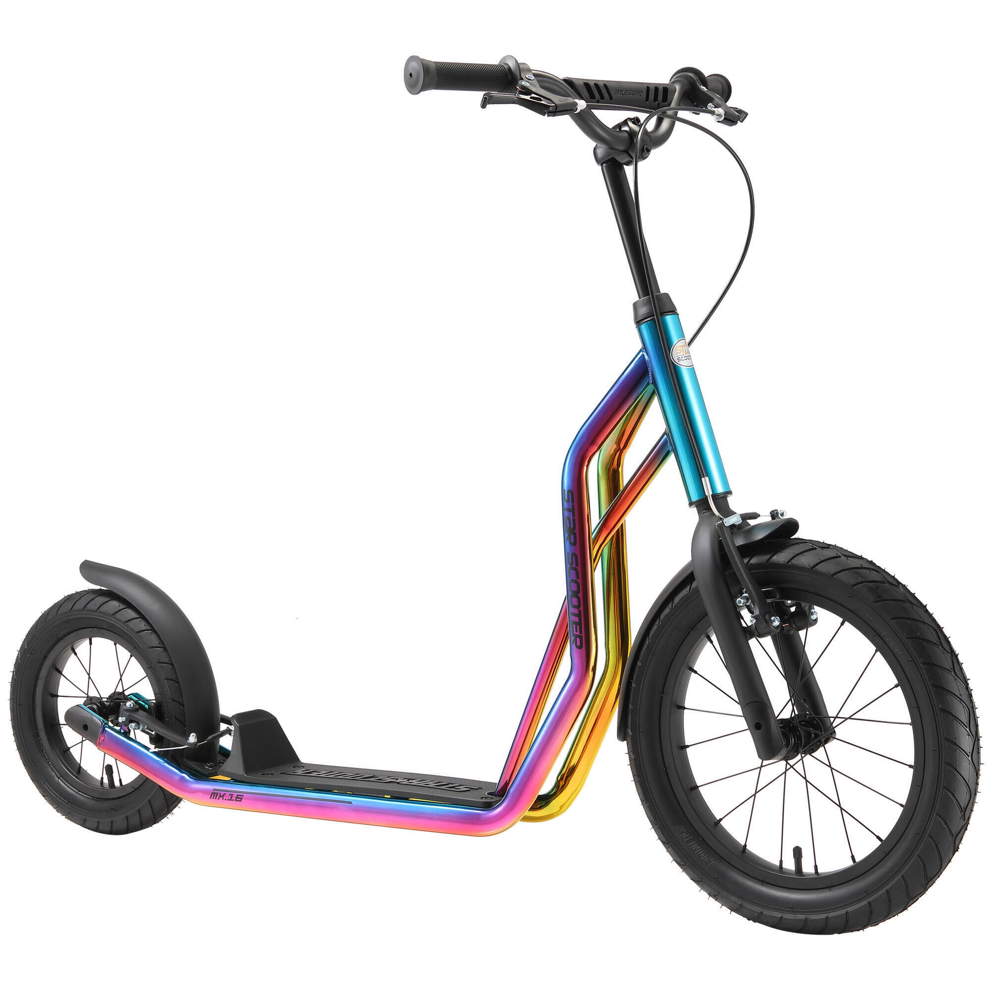Star Scooter - Trottinette Grandes Roues 16", Pour Enfants De 8 Ans, Pneus Gonflables, Mixed - Trottinette - Marron - Taille Unique - Decathlon
