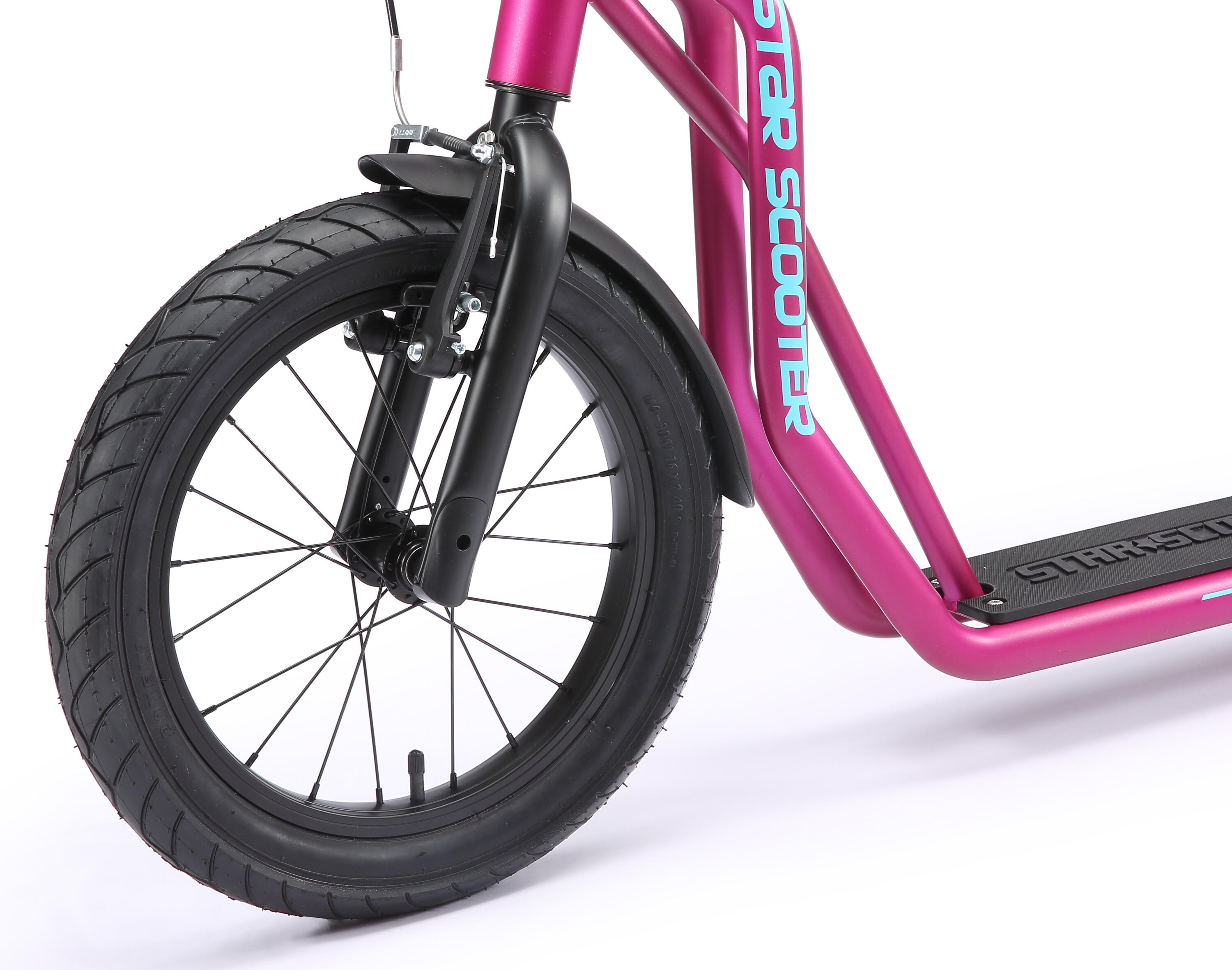 Trottinette grandes roues 16", pour enfants de 8 ans, pneus gonflables, Mixed 7/7