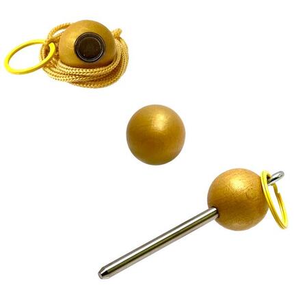 Bouleset couleur noir - 1 boule aimantée - 1 traceur de terrain - 1 cochonnet