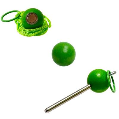 Bouleset kleur donkergroen - 1 magneet - 1 traceur de terrain - 1 but