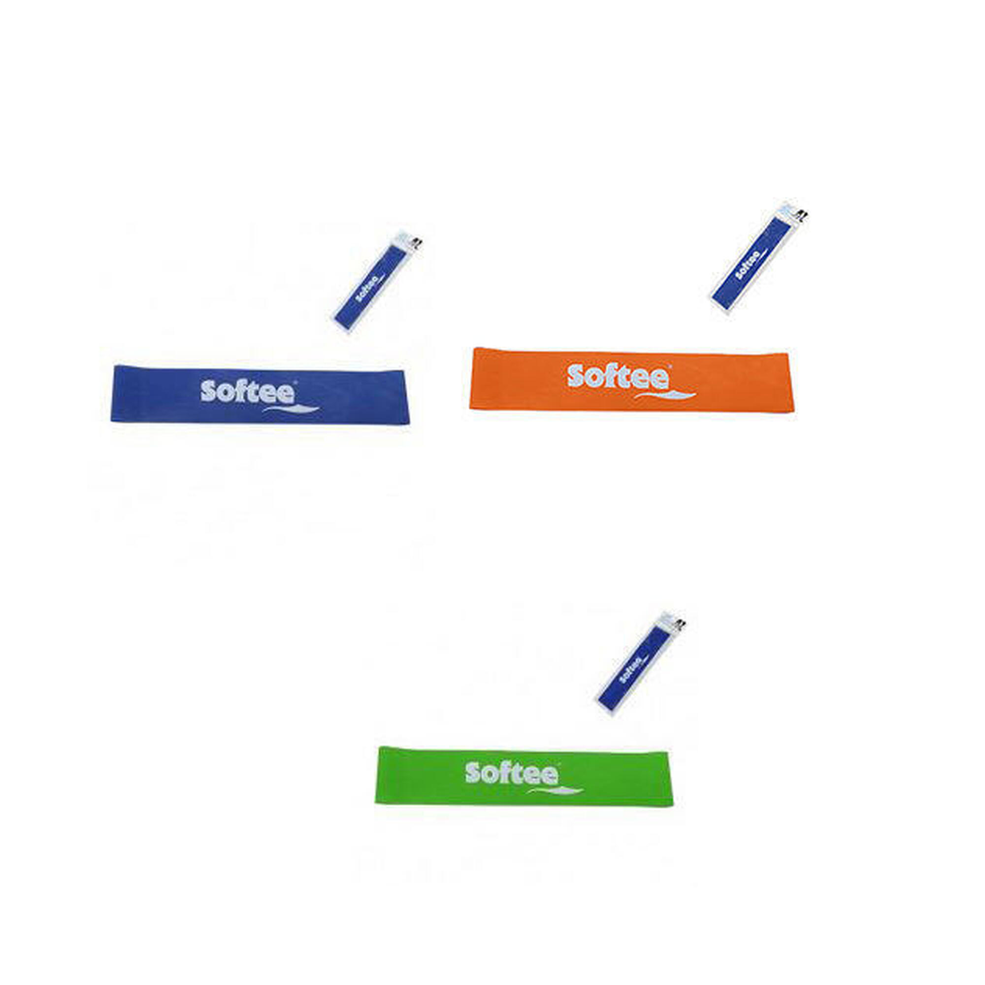 Softee - Softee Bandes Latex - Set De 3 - Bande Élastique - Jaune|multicolore|orange|vert - Taille Unique - Decathlon