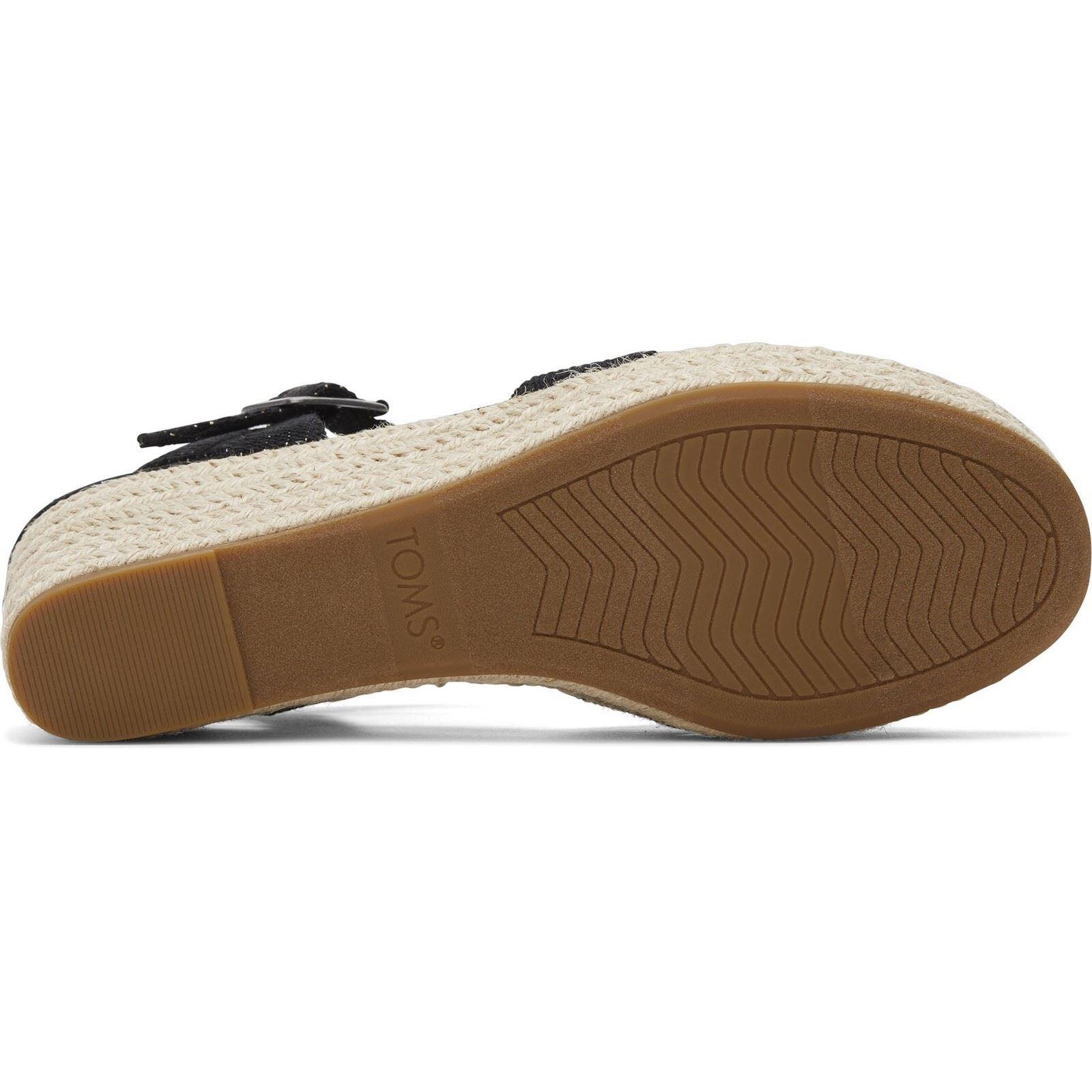 TOMS Audrey Women's Black Wedges 3/4