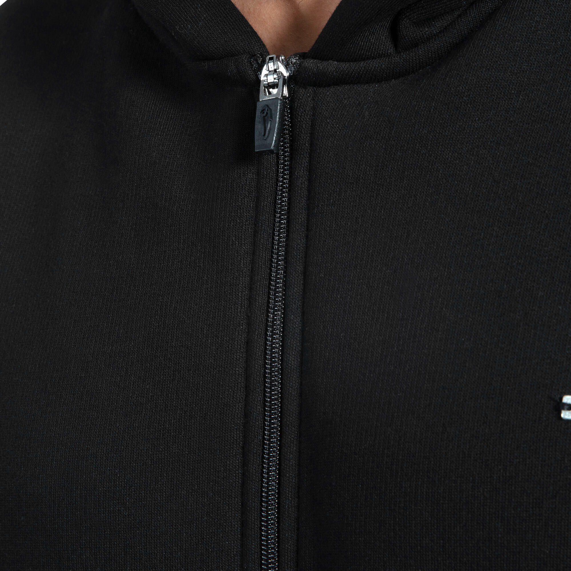 Herren Zip Hoodie Cedrik Schwarz 4/5