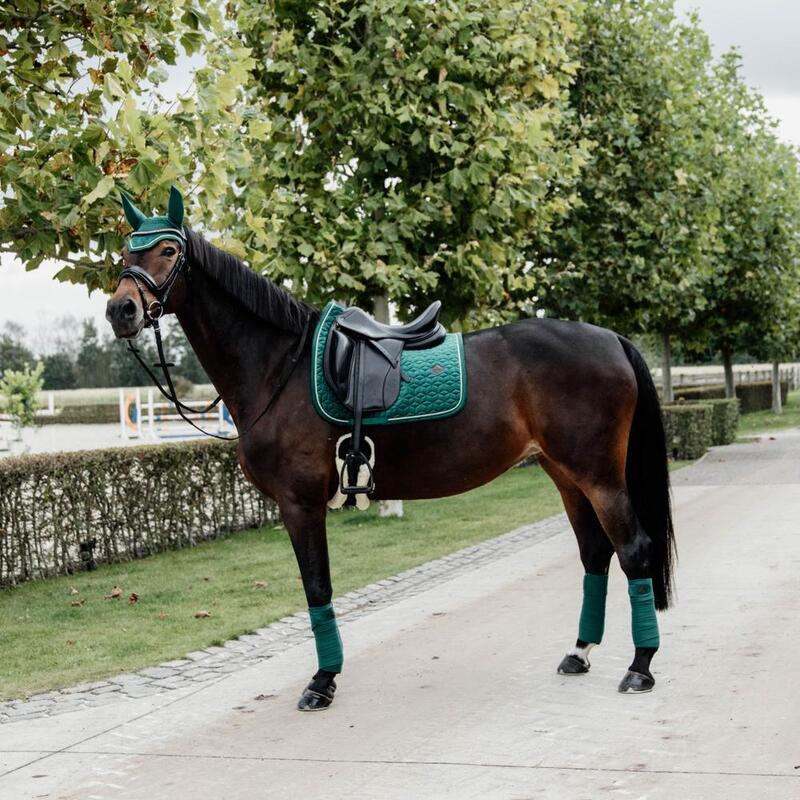 Tapis De Selle De Dressage Velours Kentucky Horsewear Violet Clair - Neuf