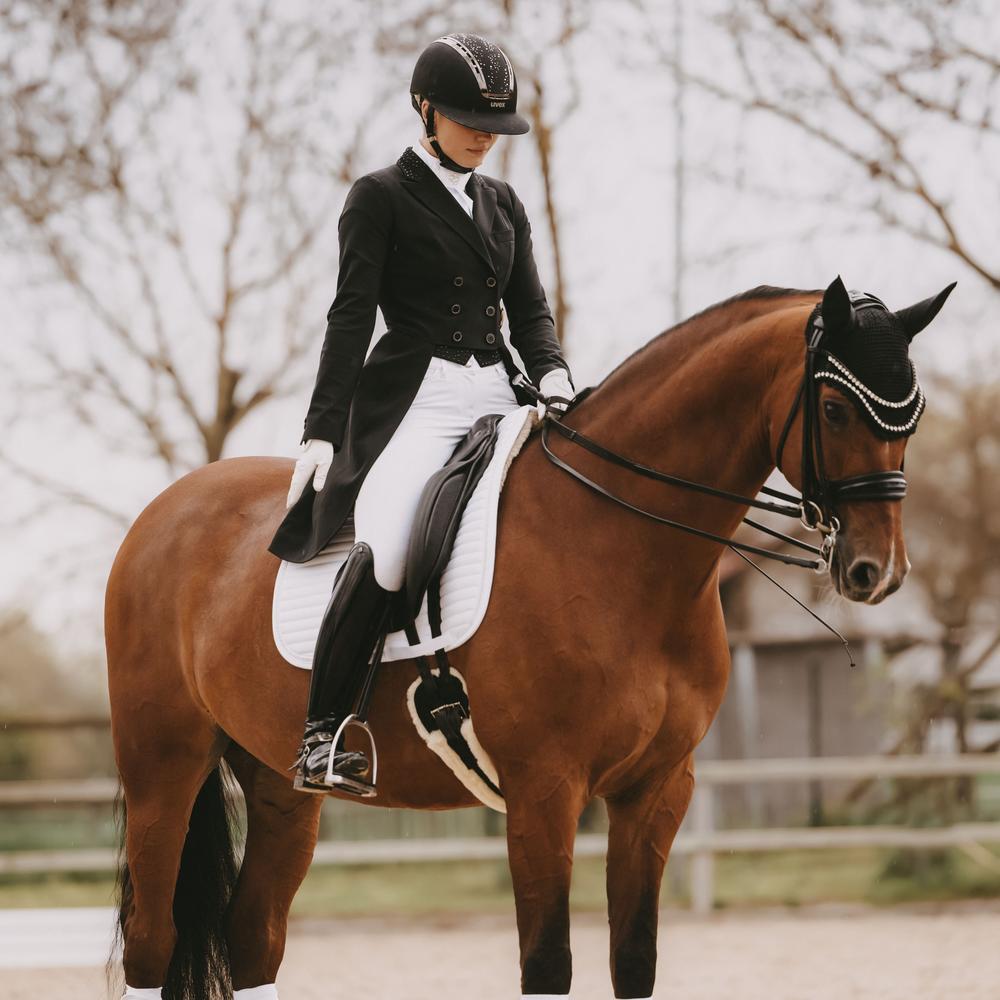 Tapis Pearls dressage blanc 5/7
