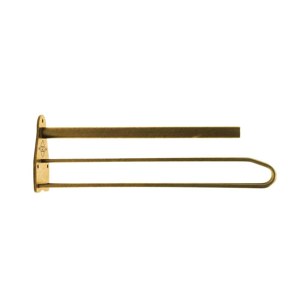 Saddle rack metal with saddle pad holder steel gold